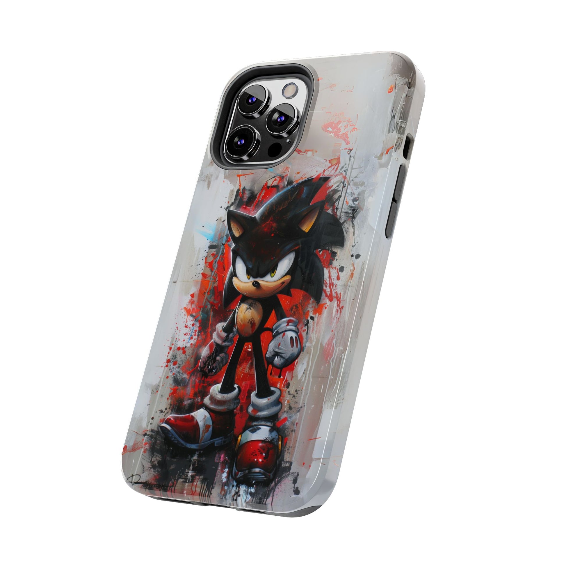Shadow the Hedgehog Inspired Phone Case, Durable iPhone Case, Perfect Gamer Gift, SEGA, Sonic the Hedgehog, Tails, Shadow, iPhone 12