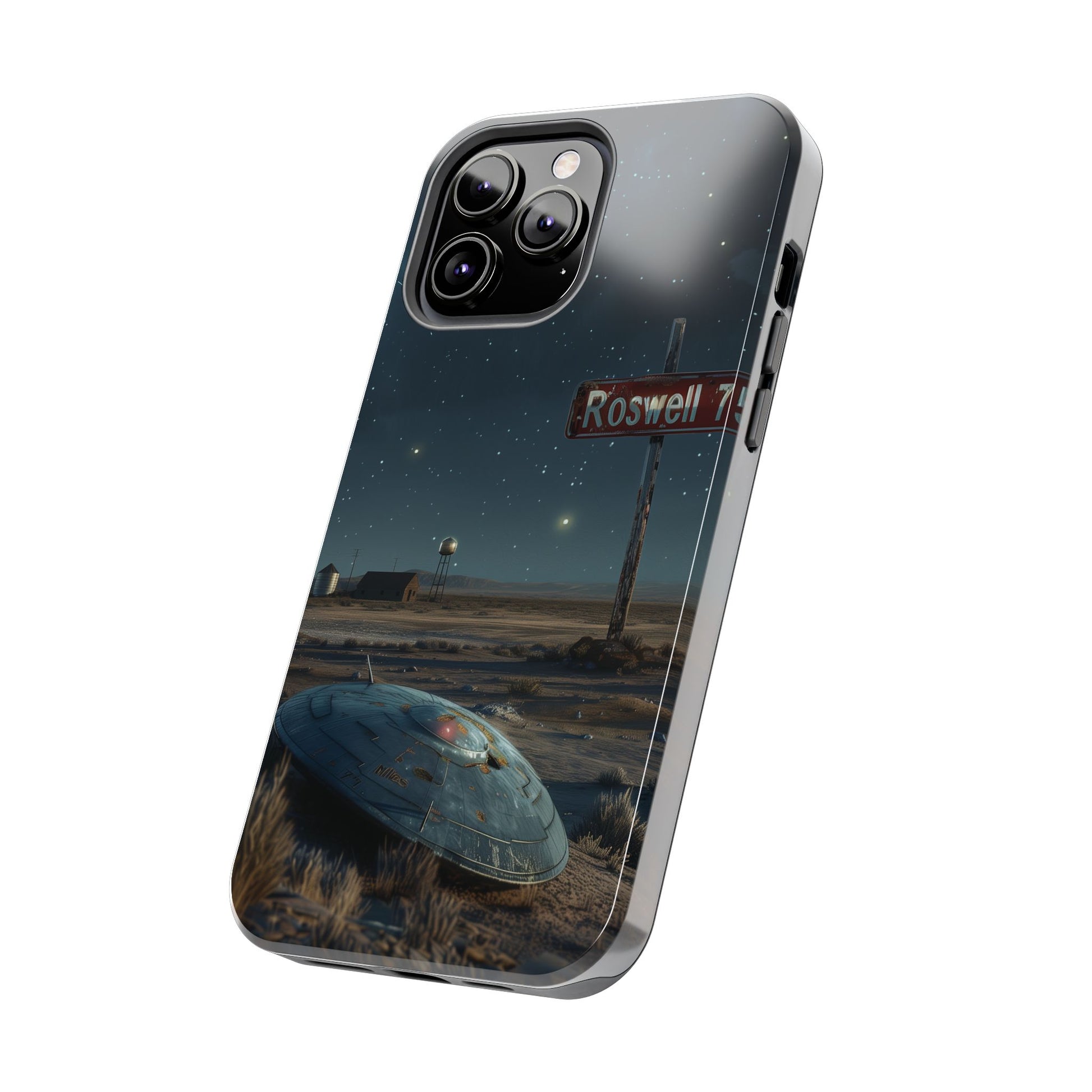 UFO Crash Roswell Phone Case Roswell Incident Alien Invasion Extraterrestrial Area 51 Alien Autopsy Cryptozoology 13 14 15 iPhone Pro Max