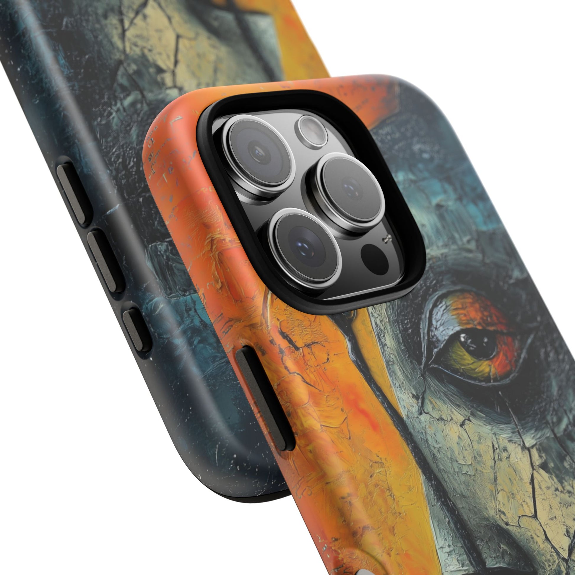 Surrealist Art Phone Case Salvador Dali Style Face Tough Case Unique Artistic 3D Textured Look Surrealism Gift Art iPhone 13 14 15 16