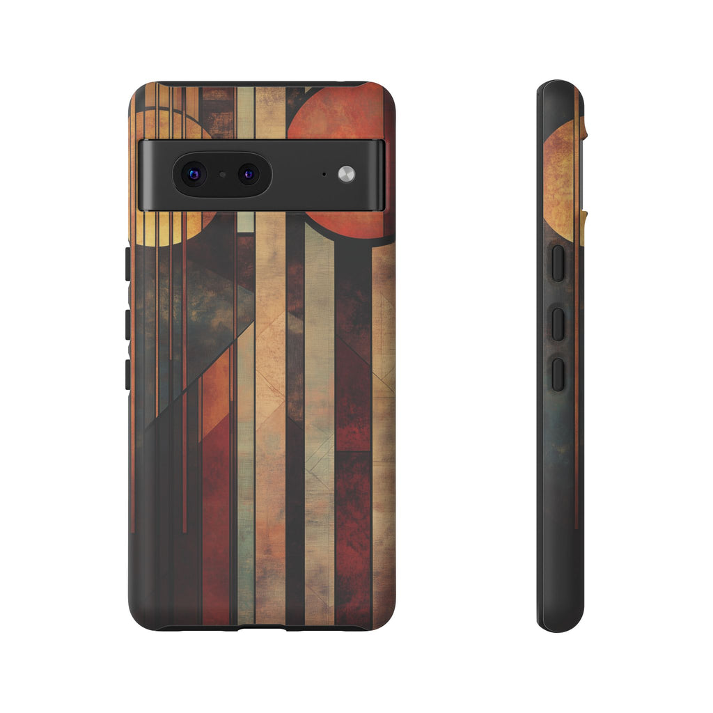 Dark Prairie Frank Lloyd Wright Usonian Phone Case Geometric Stained Glass Art Deco Marble Gold 13 14 15 16 iPhone Pro Max Galaxy Pixel