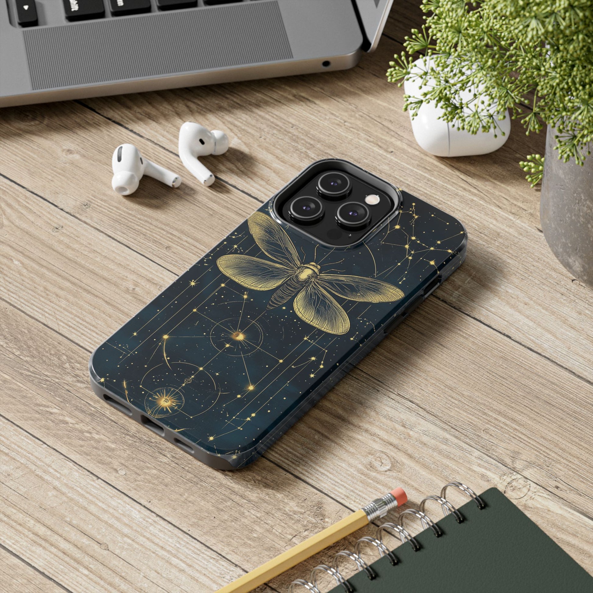 Celestial Dark Academia Phone Case Magical Moth Astrology Witchcraft Esoteric Entomology Nature Art Phone 13 14 15 Pro Max Samsung