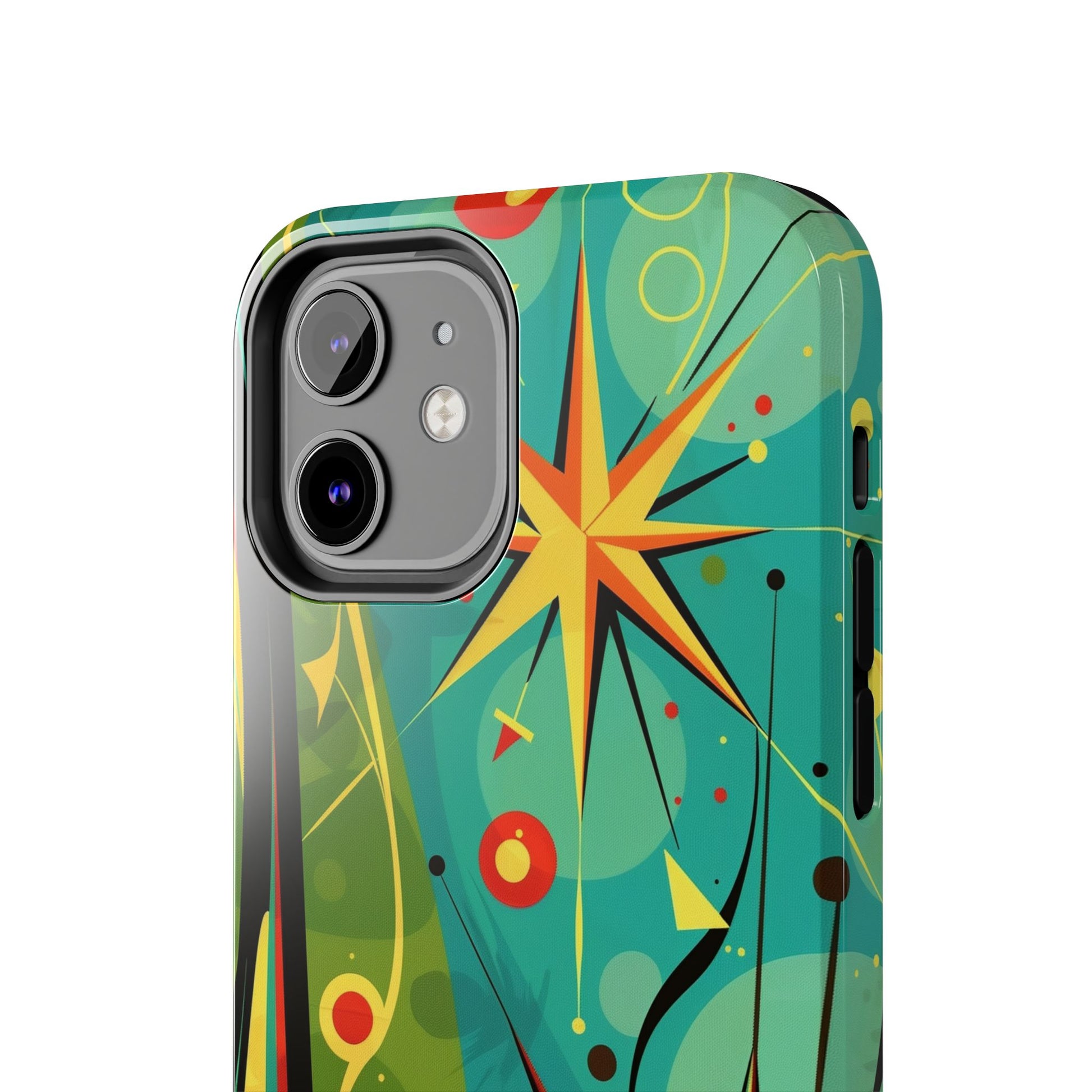 Mid Century Modern Star Design Phone Case, Earth Tone Colors, Retro Style Smartphone Cover, Vintage Phone Case, iPhone 14 Case, Apple iPhone