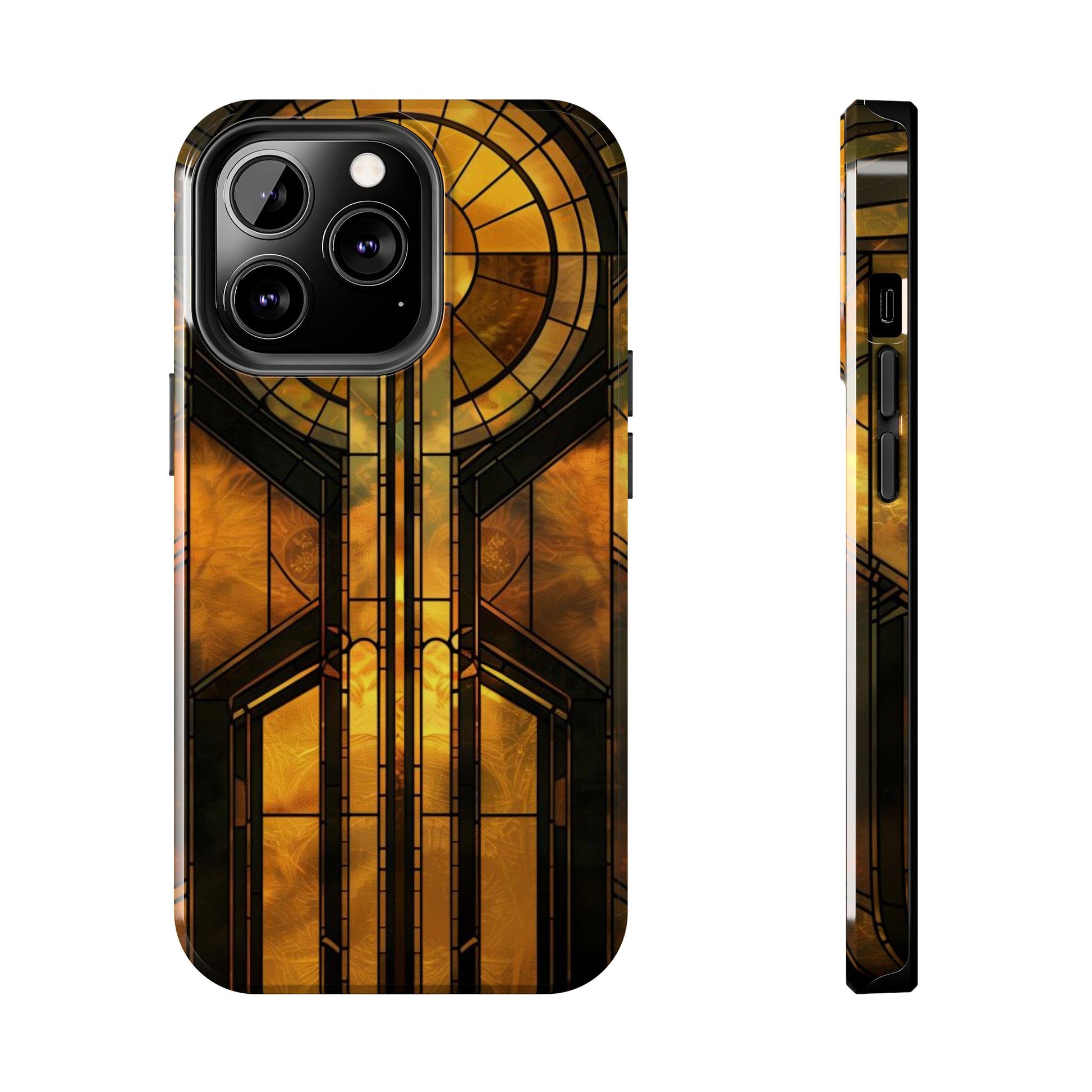 Durable Noir Art Deco Golden Design iPhone Cover - Stylish and Protective Phone Case on Etsy - Art Deco Gift