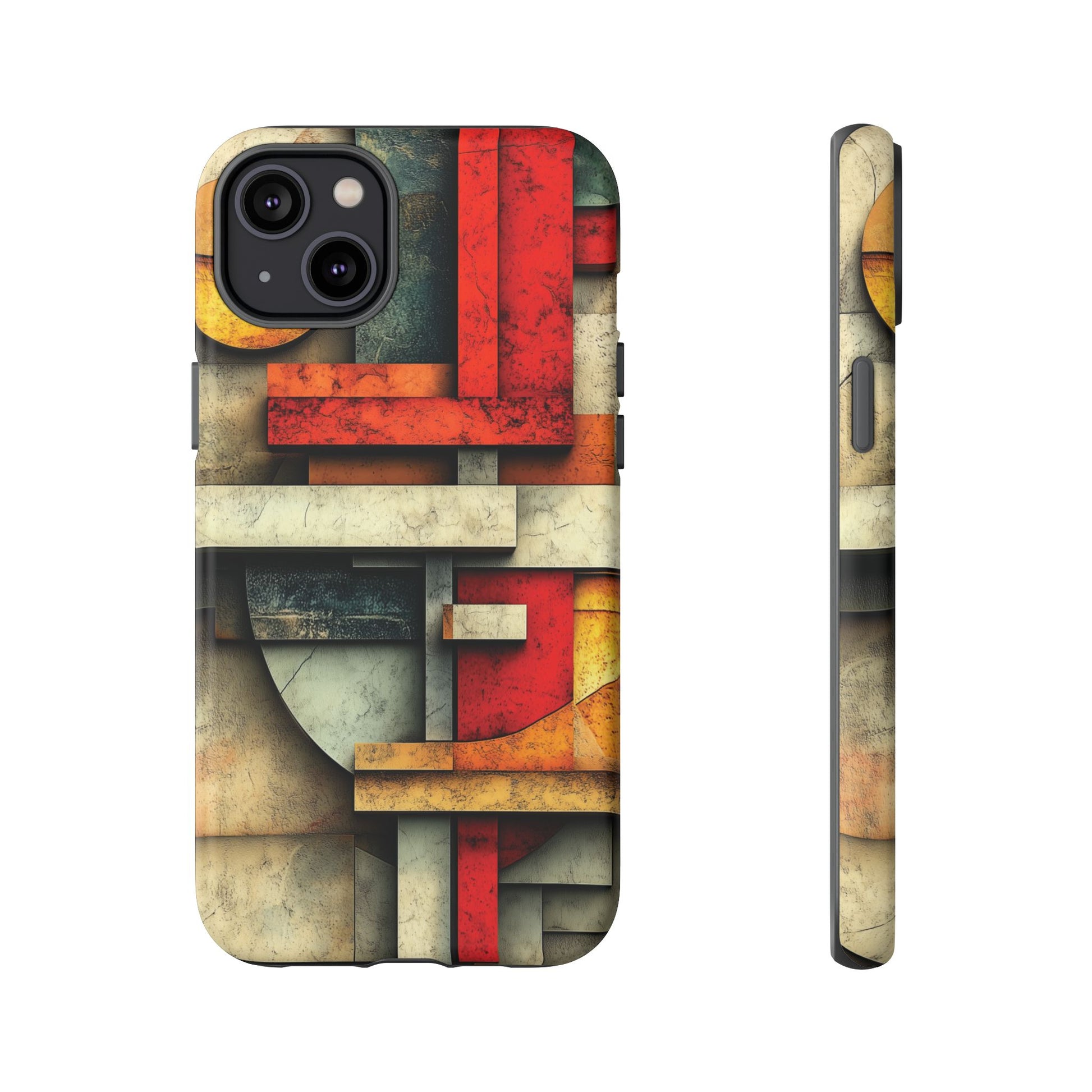 Red Prairie Style Frank Lloyd Wright Usonian Phone Case Geometric Stained Glass Art Deco Marble Gold 13 14 15 16 iPhone Pro Max Galaxy Pixel