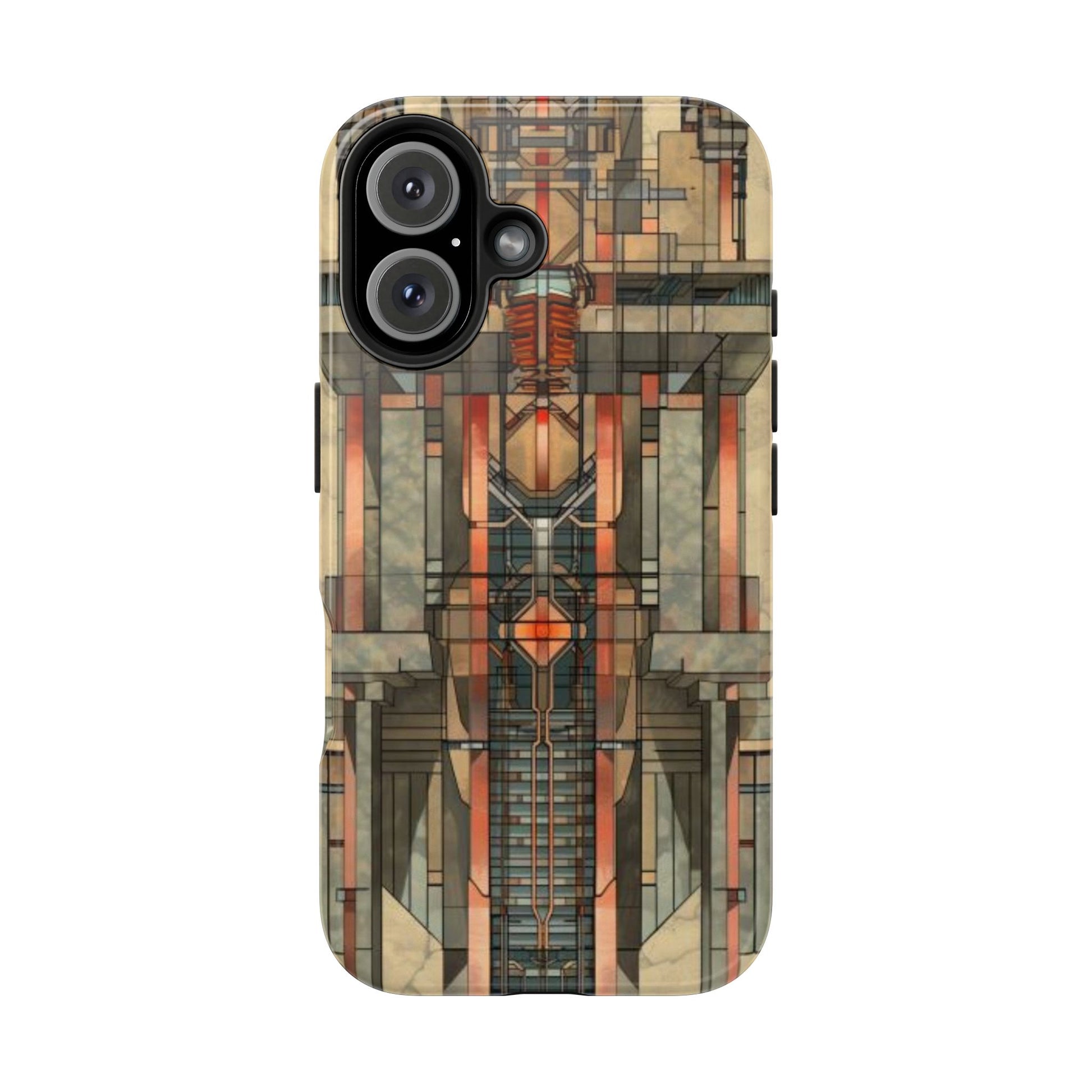 Prairie Style Frank Lloyd Wright Phone Case - Architectural Design iPhone Tough Cover - Unique Art Deco Protective Accessory