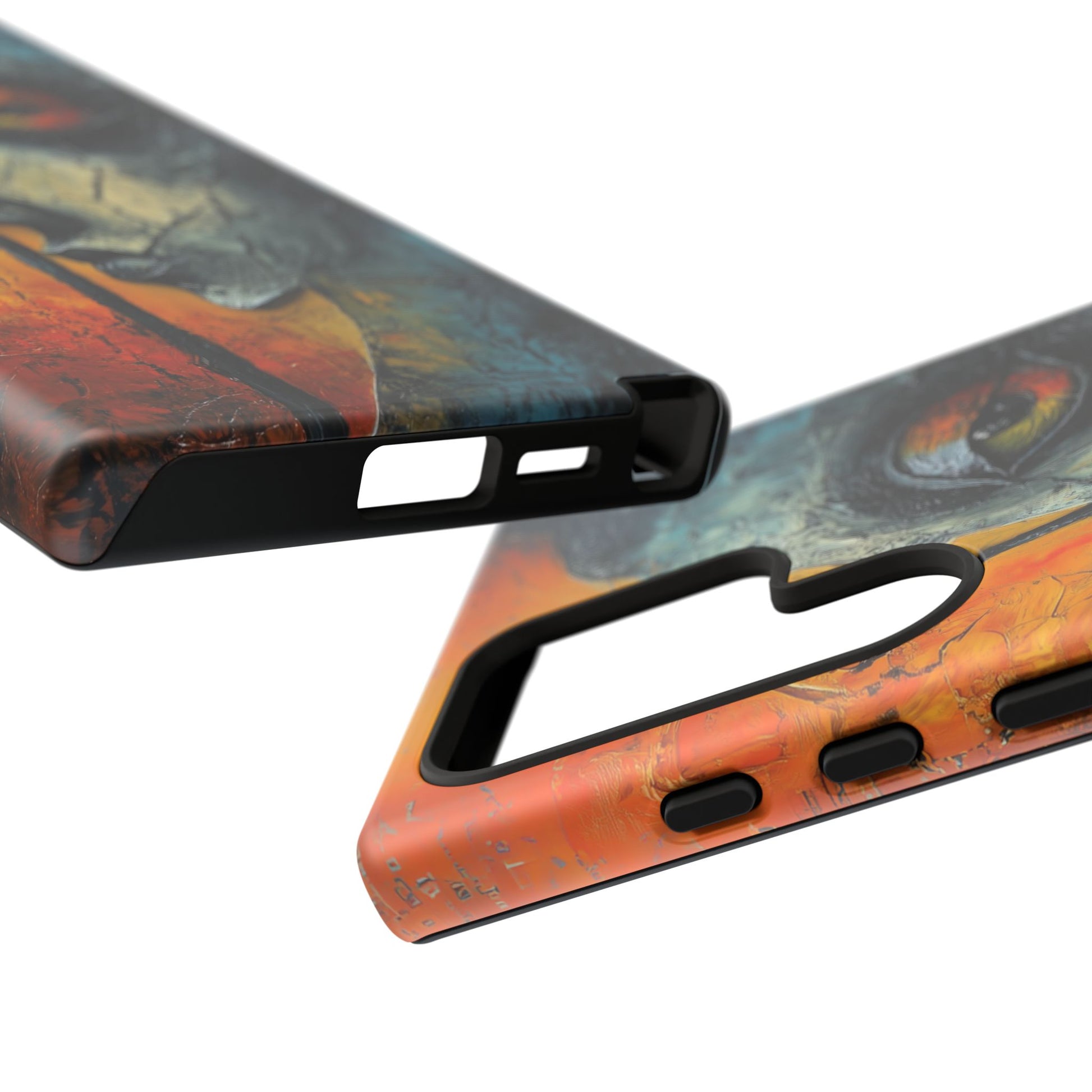 Surrealist Art Phone Case Salvador Dali Style Face Tough Case Unique Artistic 3D Textured Look Surrealism Gift Art iPhone 13 14 15 16