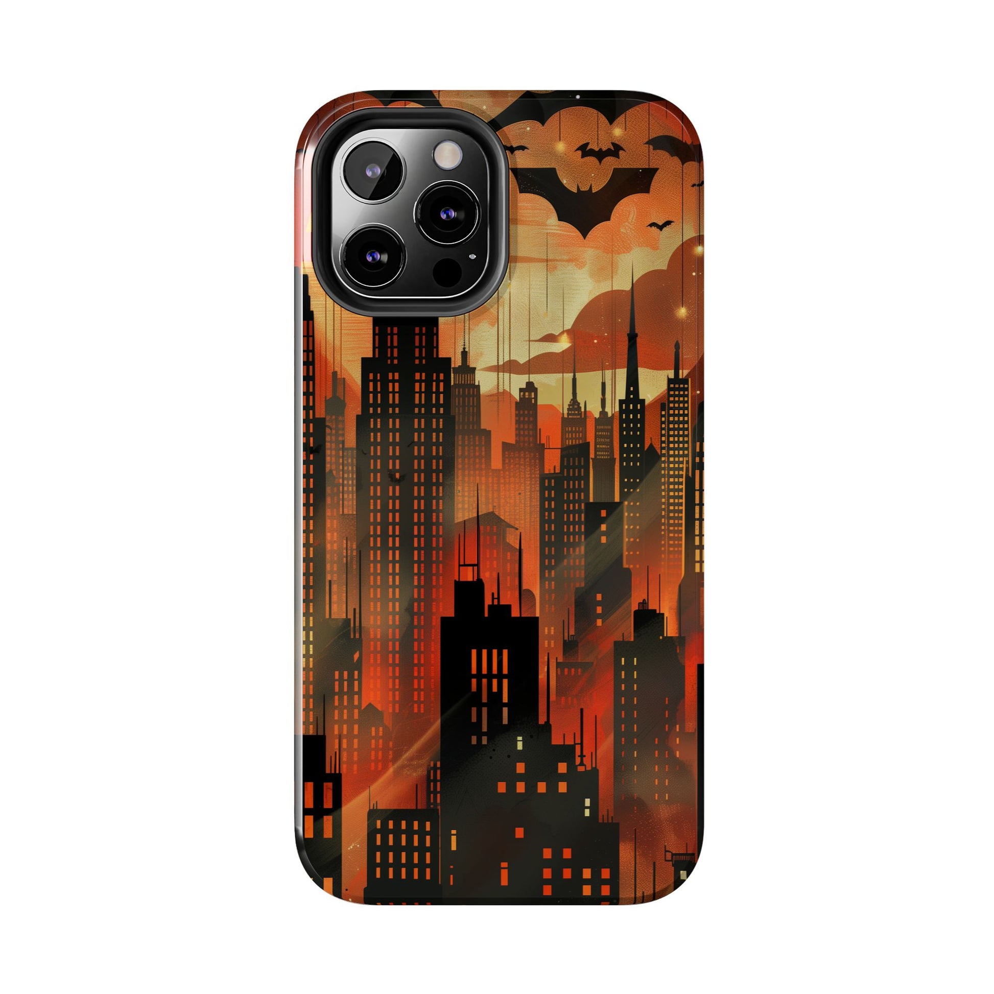 Batman Inspired Phone Case - Gotham Art Deco Style - Comic Book Hero Phone Cover - Unique Superhero Accessory