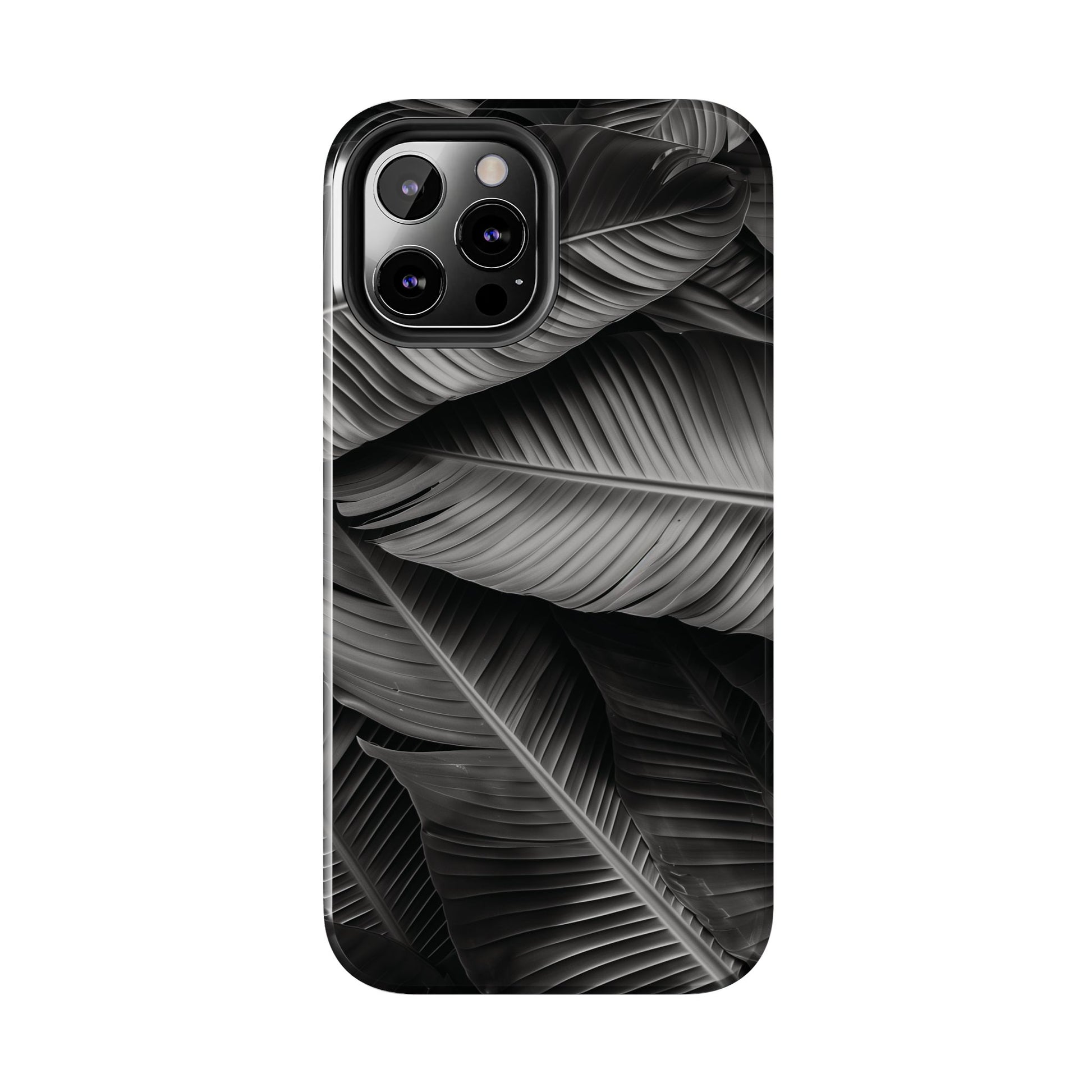 Custom Palm Leaf Phone Case, Palm Tree Phone Case, Tropical Leaf Design, Summer iPhone Cover, Black and White iPhone Case, iPhone 15 Pro Max