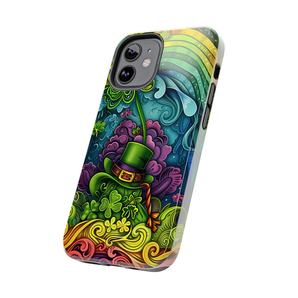 St. Patrick's Day Lucky Phone Case, Green Shamrock Protective Cover, Durable Irish Luck Phone Accessory, Holiday Gift Idea