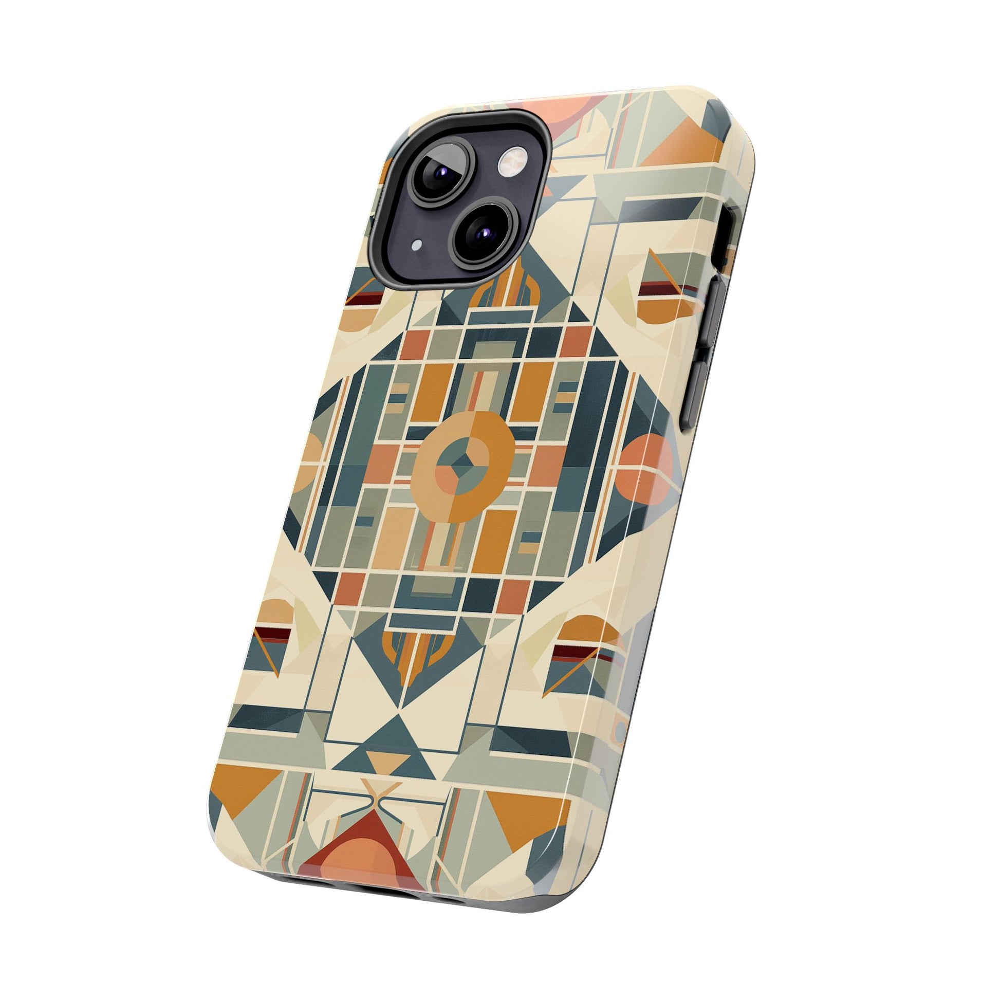 Diamond Frank Lloyd Wright Inspired Phone Case - Geometric Elegance for iPhone Models