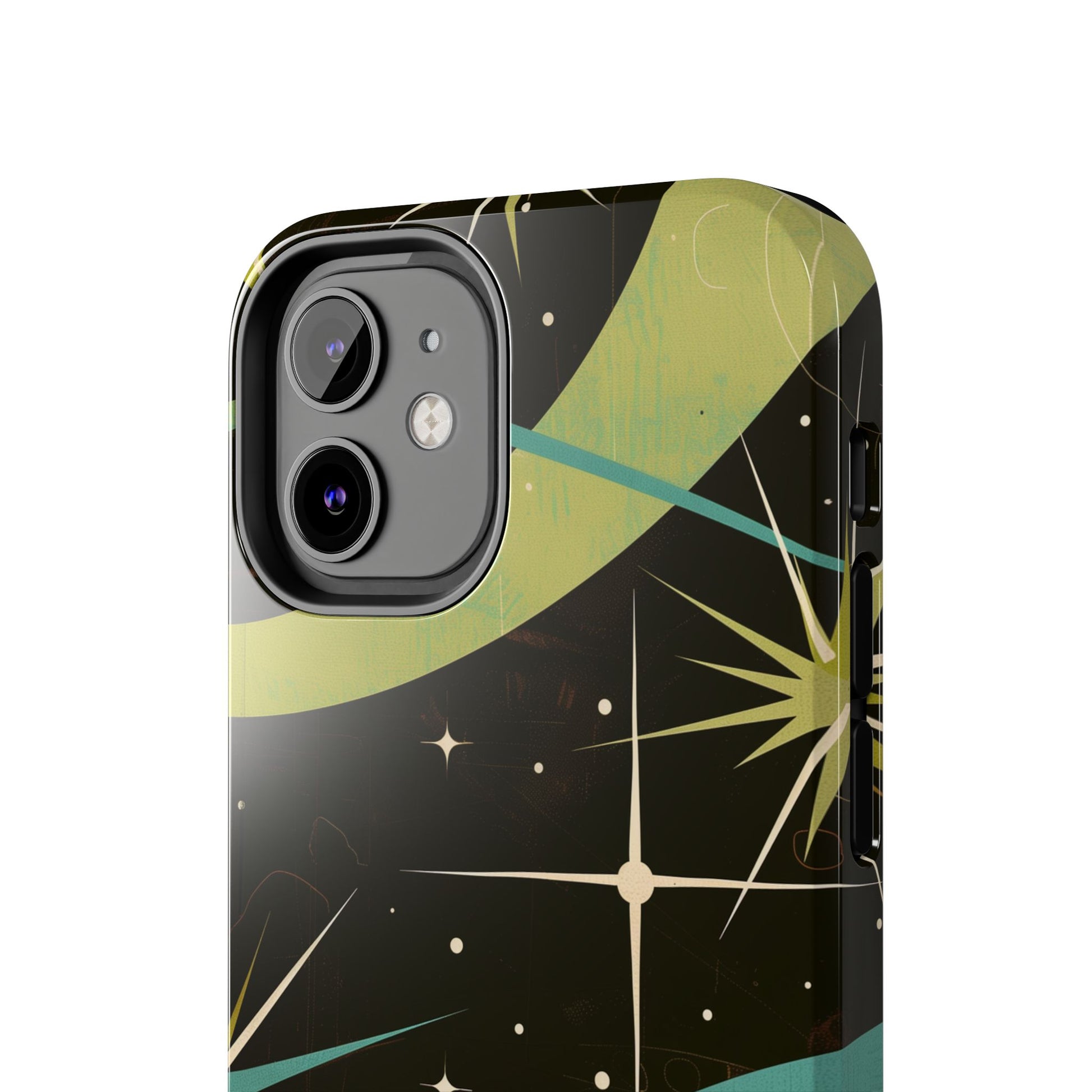 Mid Century Modern Star Design Phone Case, Earth Tone Colors, Retro Style Smartphone Cover, Vintage Phone Case, iPhone 14 Case, Apple iPhone