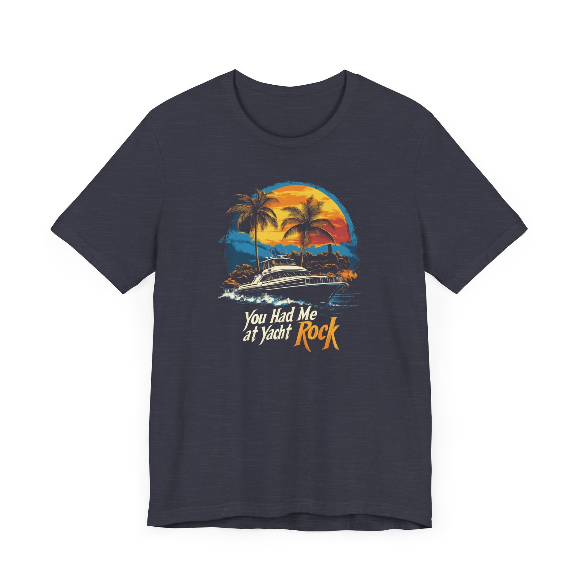 Yacht Rock Tee, Unisex T-Shirt, Sailing Ocean Sunset Shirt, Nautical Beach Graphic Tee, Boat Captain Gift