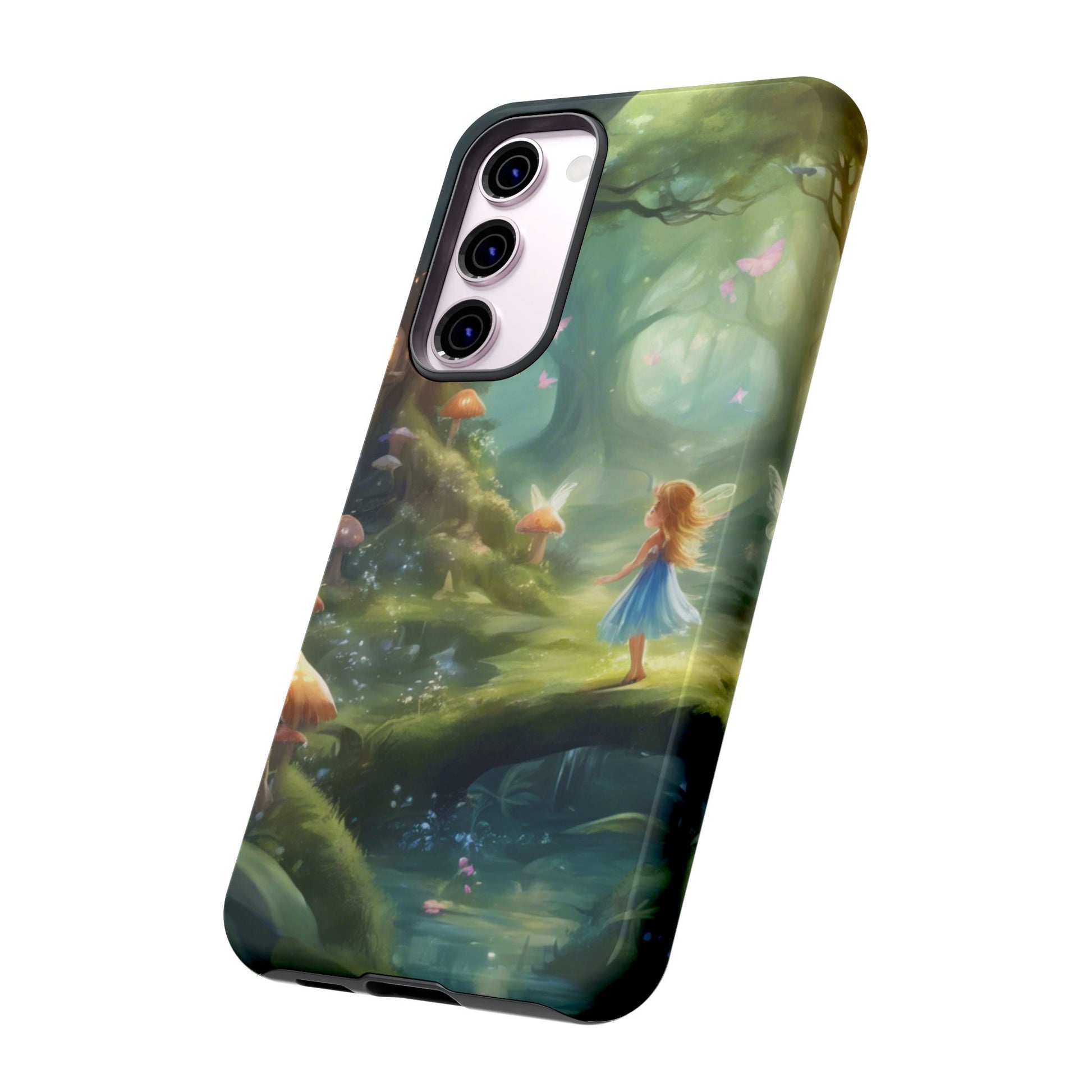 Enchanting Fairy Forest Phone Case Fae Trees Legend Garden Fern Gulley ACOTAR Magic Fantasy Dragons iPhone 13 14 15 16 Pro Max Samsung Pixel