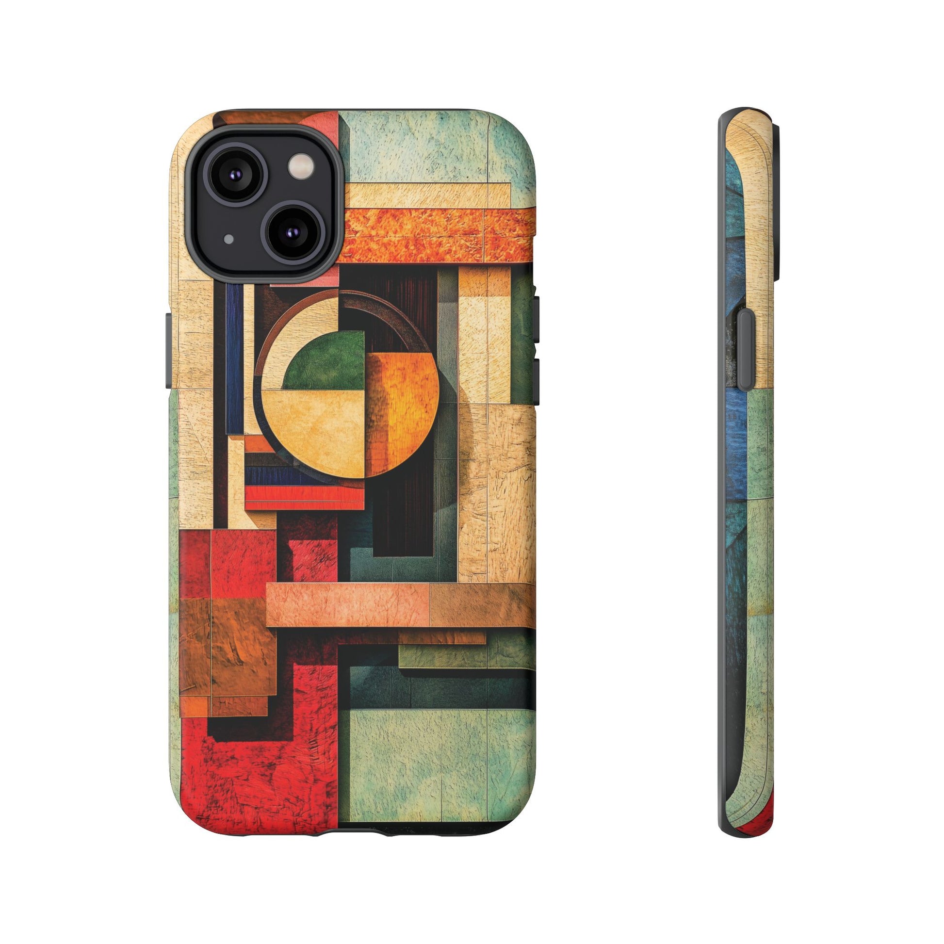 Tan Prairie Style Frank Lloyd Wright Usonian Phone Case Geometric Stained Glass Art Deco Marble Gold 13 14 15 16 iPhone Pro Max Galaxy Pixel