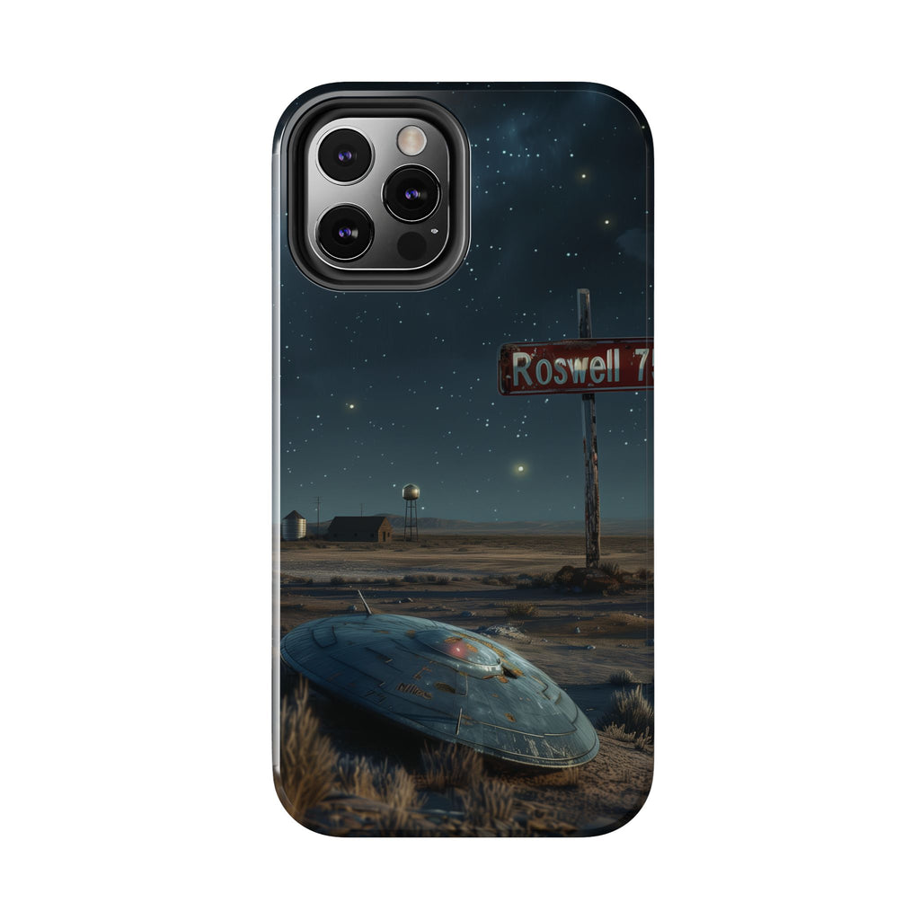 UFO Crash Roswell Phone Case Roswell Incident Alien Invasion Extraterrestrial Area 51 Alien Autopsy Cryptozoology 13 14 15 iPhone Pro Max