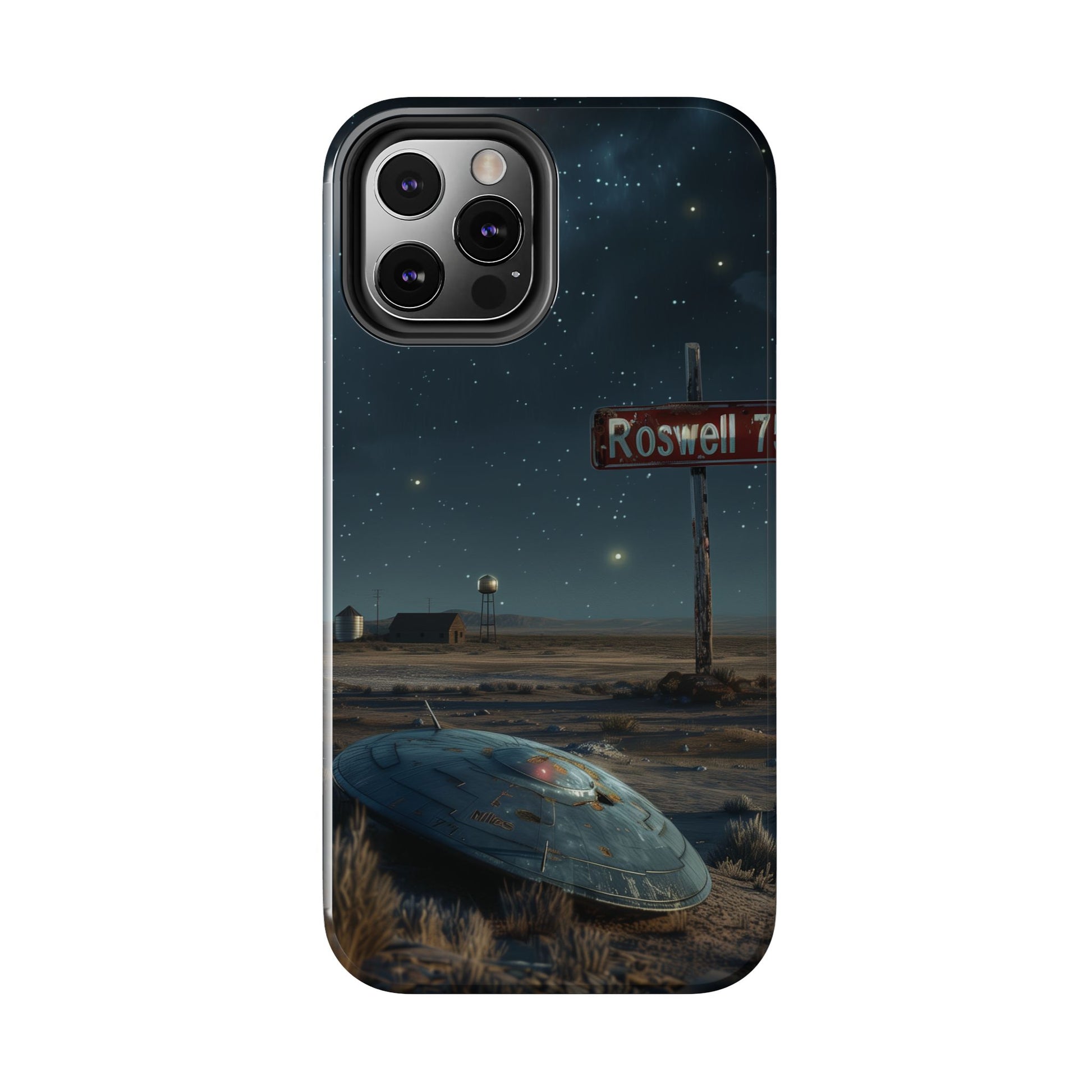 UFO Crash Roswell Phone Case Roswell Incident Alien Invasion Extraterrestrial Area 51 Alien Autopsy Cryptozoology 13 14 15 iPhone Pro Max