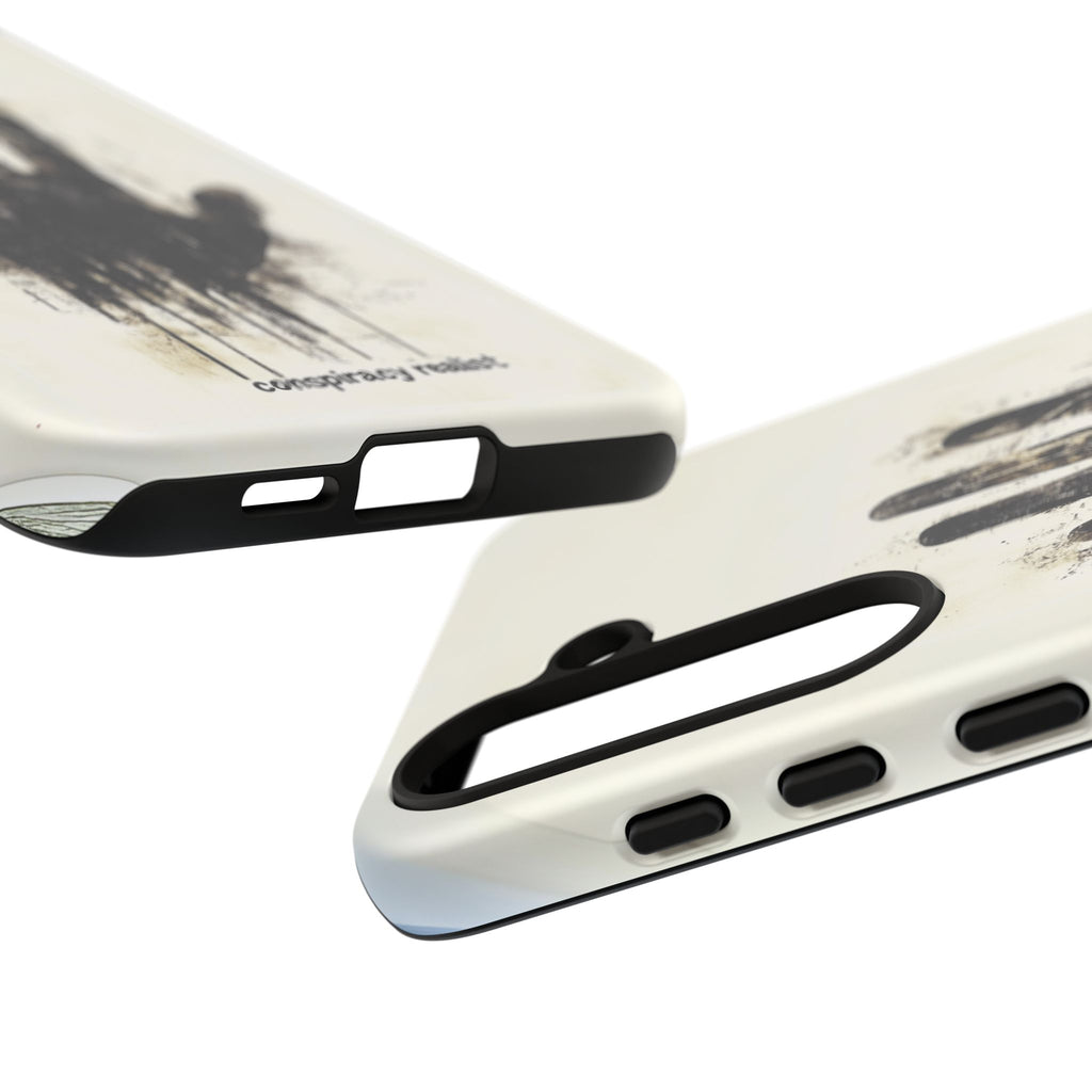 Conspiracy Realist Paranormal Mystery Design X-Files Inspired Ghostly Hand Conspiracy Theory Creepy iPhone 13 14 15 16 Pro Max Galaxy Pixel