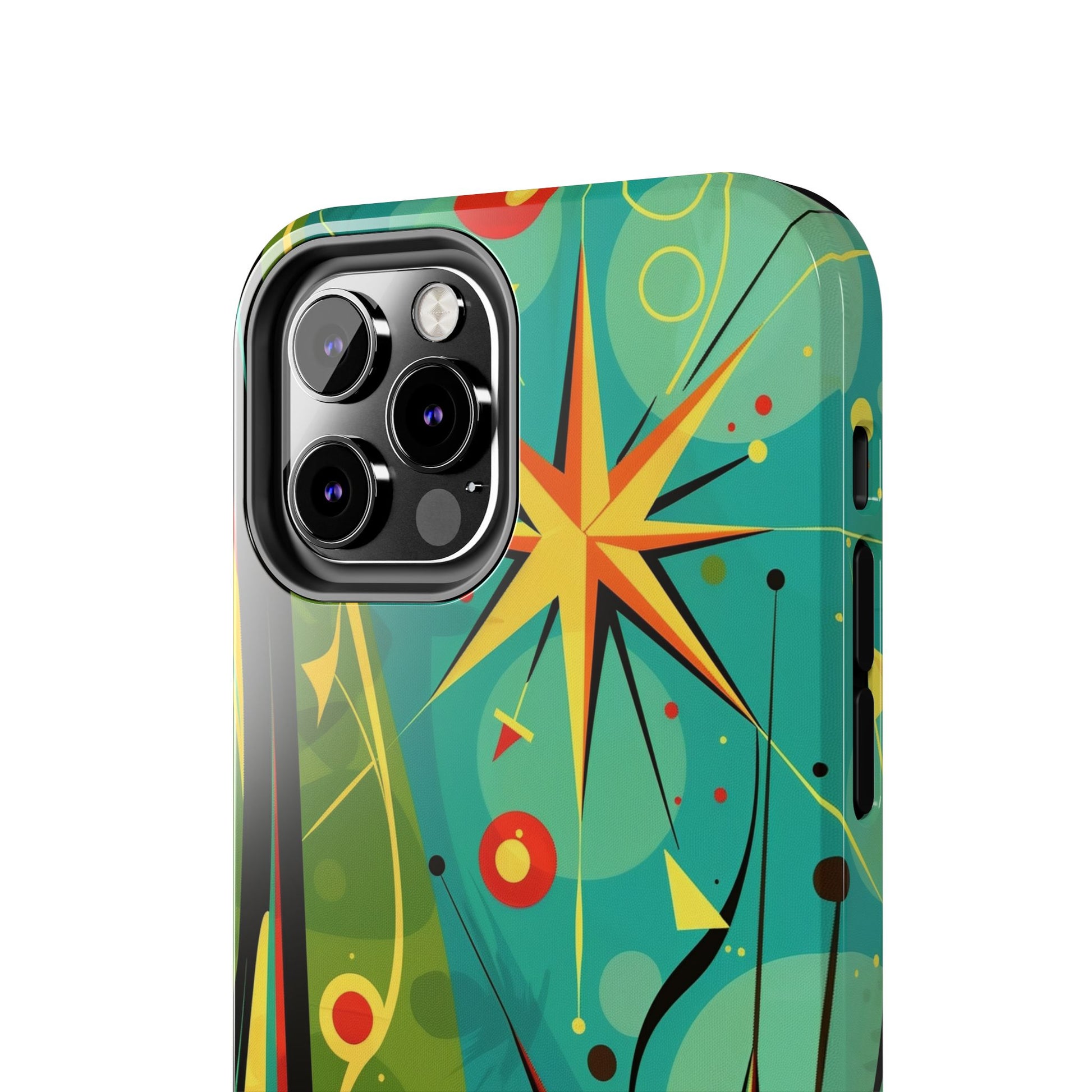 Mid Century Modern Star Design Phone Case, Earth Tone Colors, Retro Style Smartphone Cover, Vintage Phone Case, iPhone 14 Case, Apple iPhone