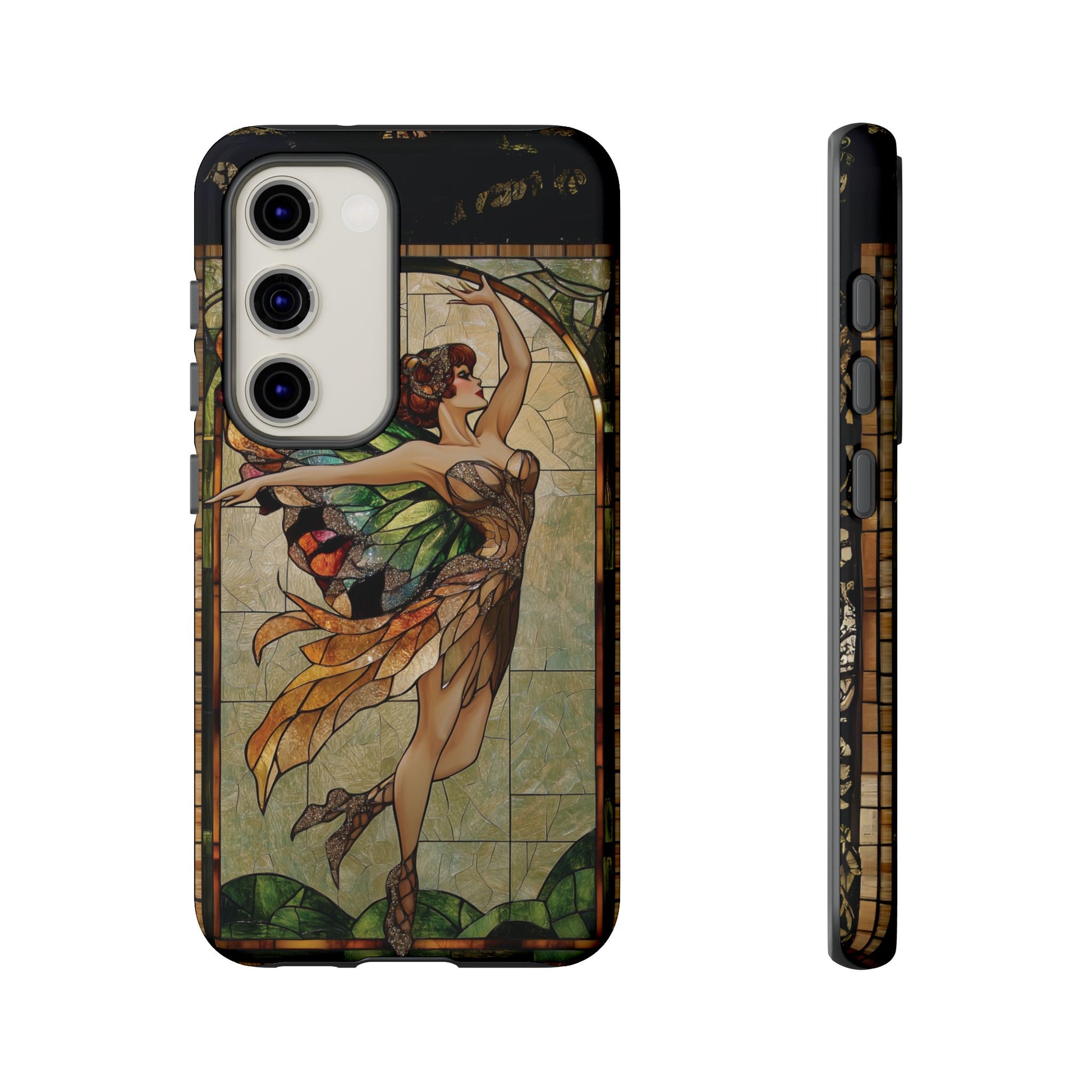 Fairy Phone Case Art Deco Woman Phone Case 1920s Art Nouveau Design in Stained Glass Alphonse Mucha Style Gatsby Style Poster
