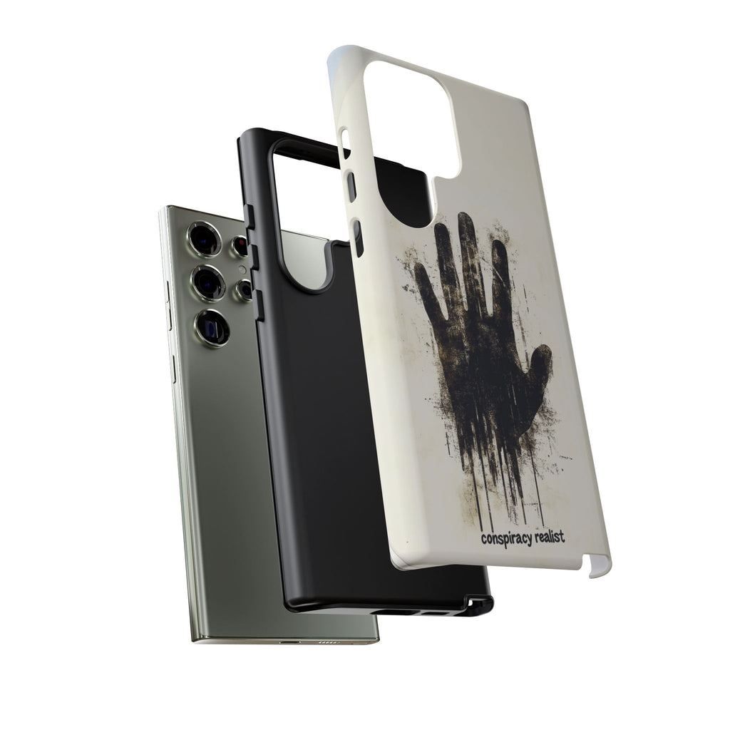 Conspiracy Realist Paranormal Mystery Design X-Files Inspired Ghostly Hand Conspiracy Theory Creepy iPhone 13 14 15 16 Pro Max Galaxy Pixel