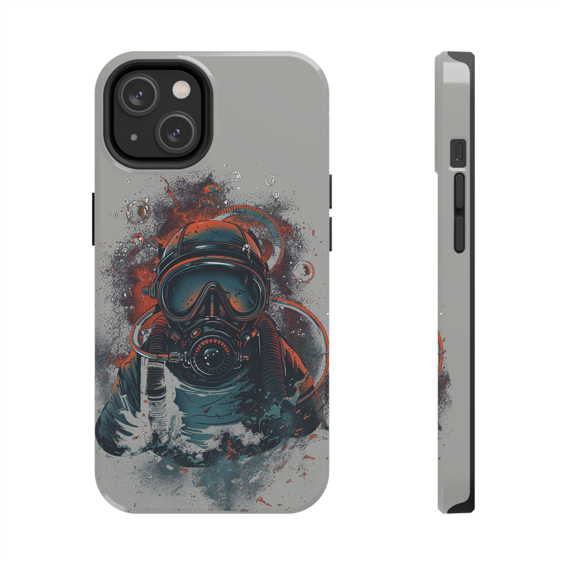 Light Custom iPhone Case, Personalized Phone Case, SCUBA Phone Case, SCUBA Diver Case, Custom Diver Phone Case, Gift for SCUBA Diver