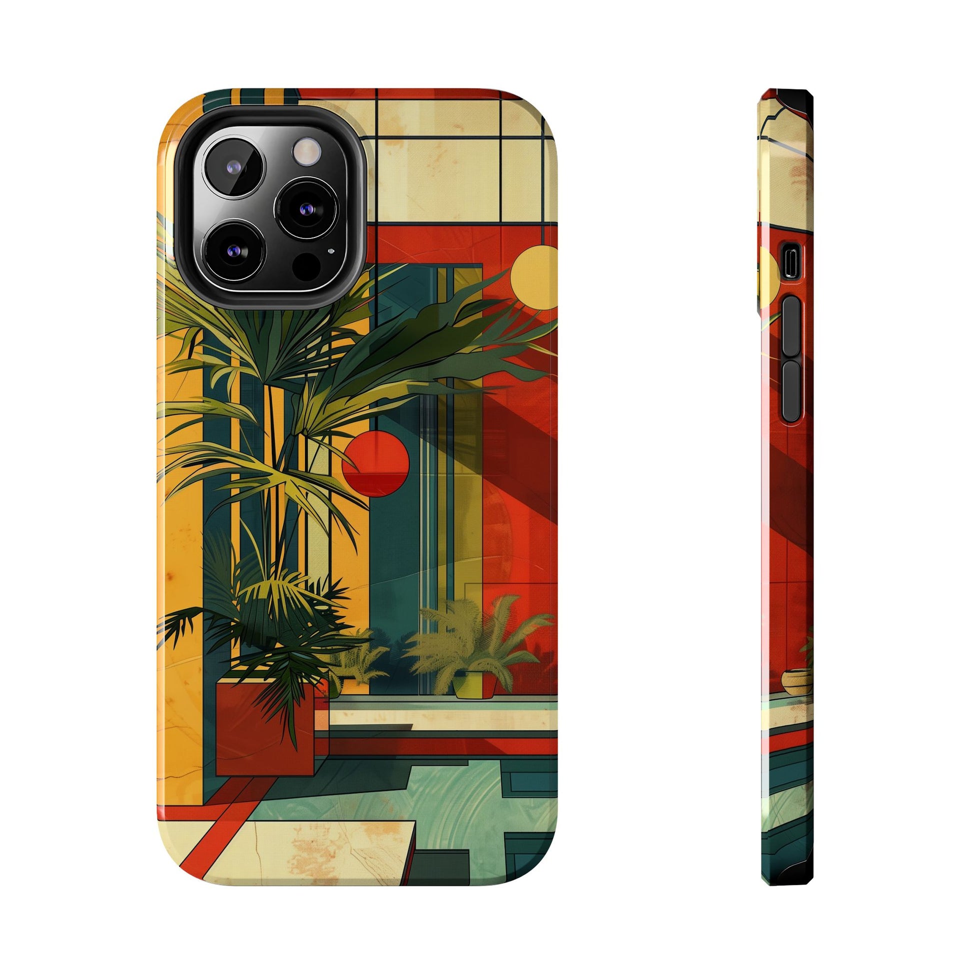 Frank Lloyd Wright Inspired Phone Case - Geometric Elegance and Architectural Beauty for iPhone Models