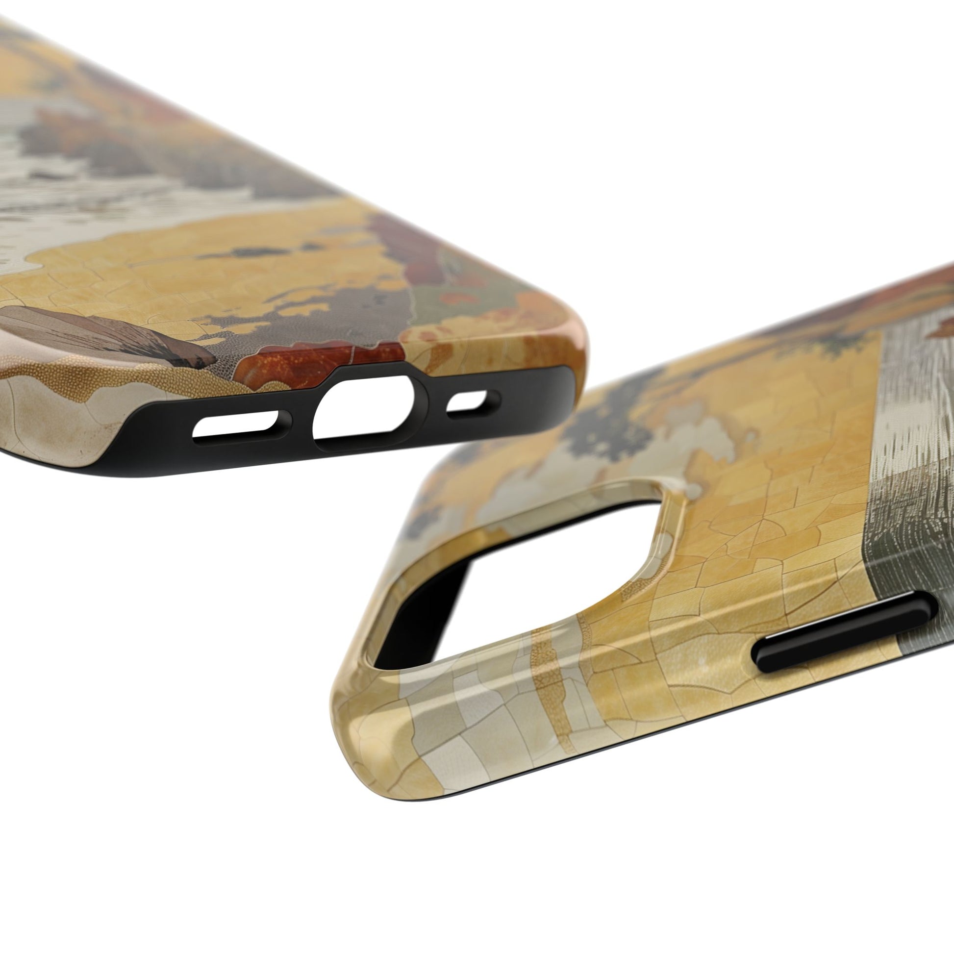 Retro Beach Scene Phone Case, Vintage Tropical Ocean iPhone Case, Summer Beach Phone Cover for iPhone, iphone 15 pro max