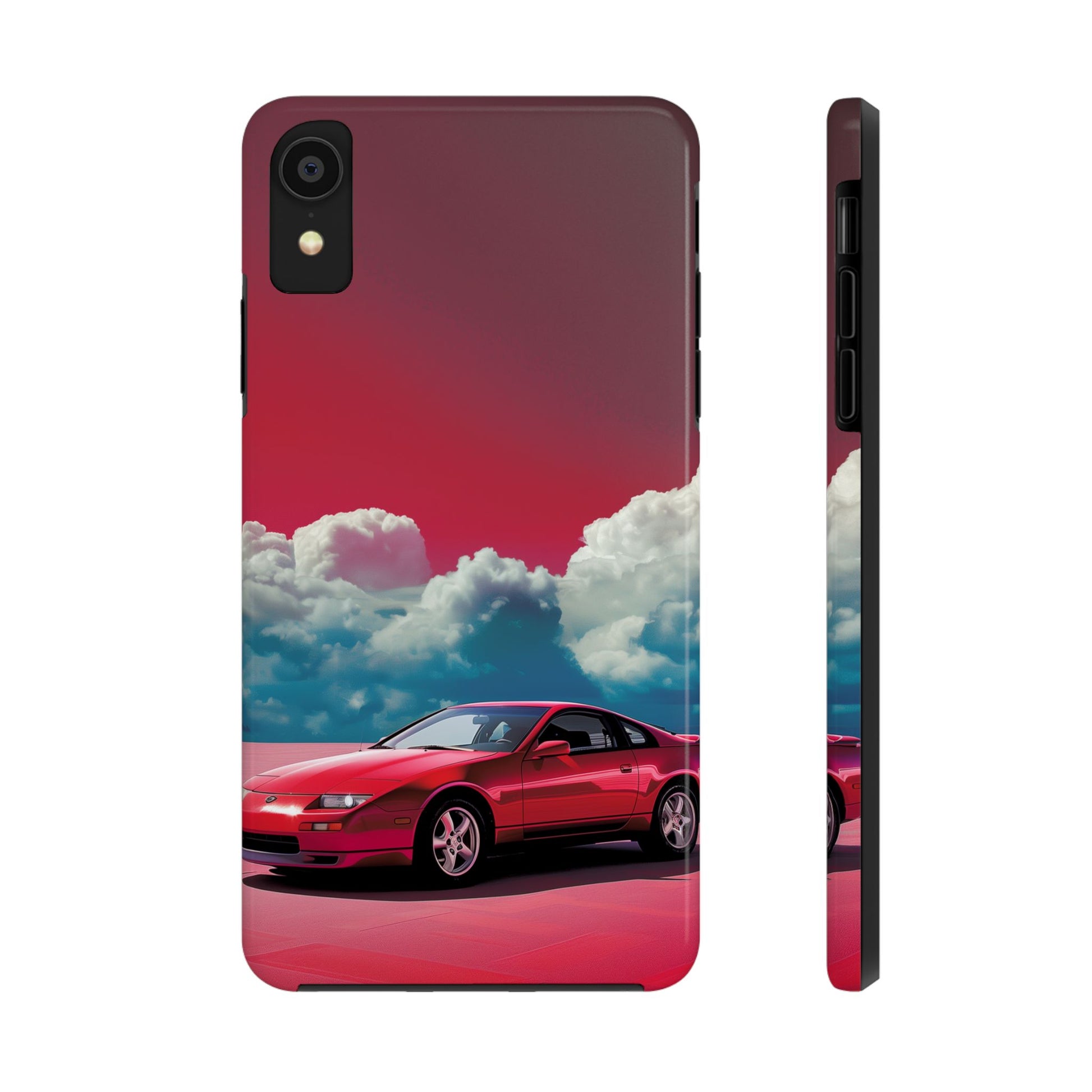Durable 80s Retro Car Phone Case - Tough Vintage Design - Protective Mobile Cover - Fun Classic Car Accessory