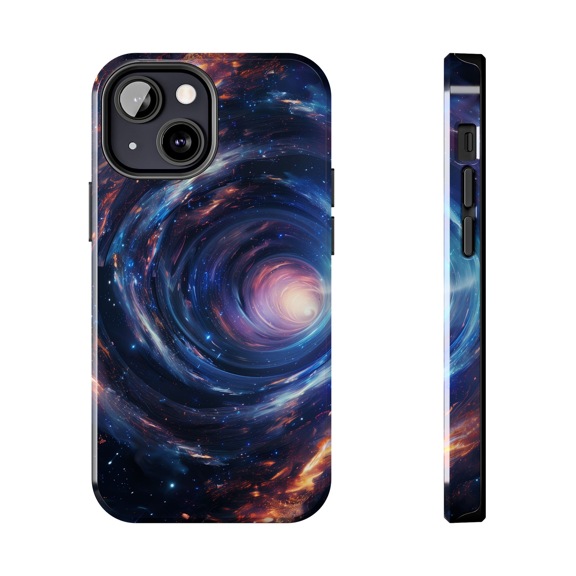 Dr Who inspired Phone Case - Space Wormholes Phone Case - Cosmic Galaxy Cover with Futuristic Wormhole Design - Sci-Fi Protective Case