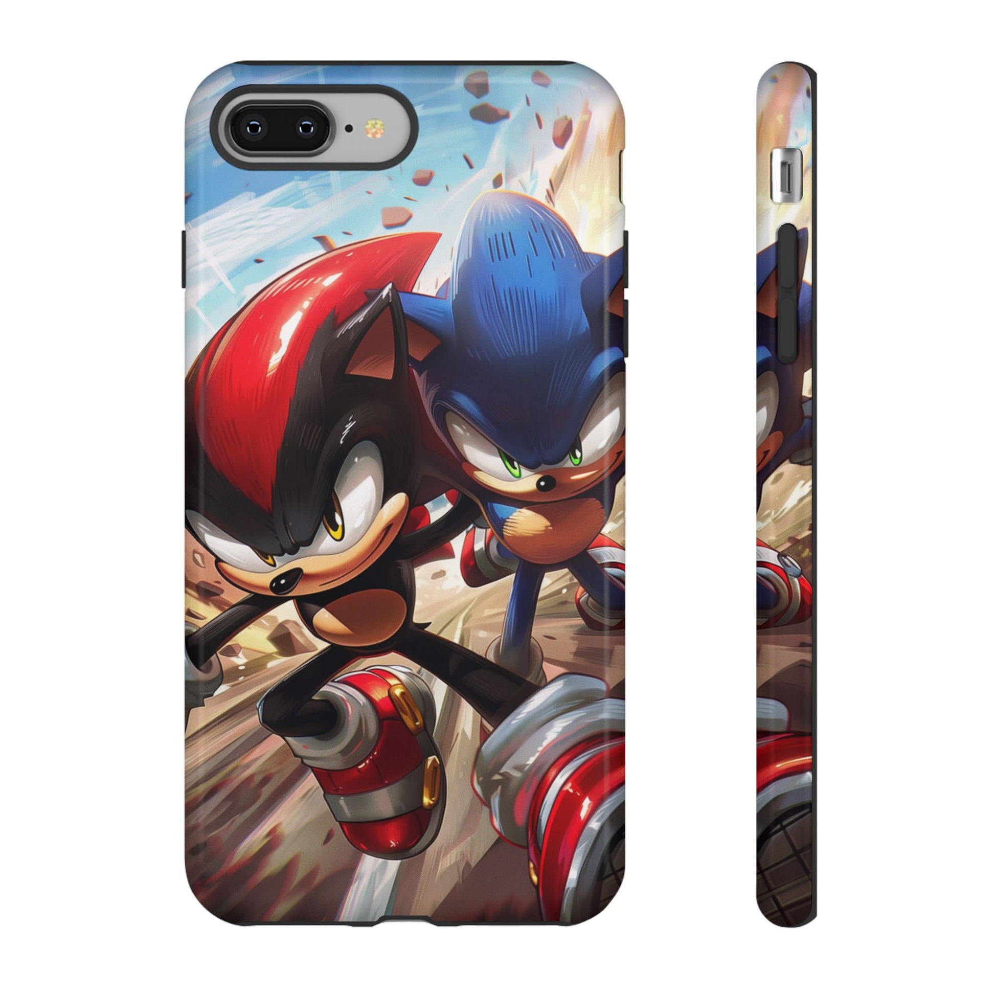 Sonic and Shadow Phone Case, Sonic and Shadow, Tough Android Case, Fun Video Game Phone Case, Retro Game Case, SEGA Video Game Android Case