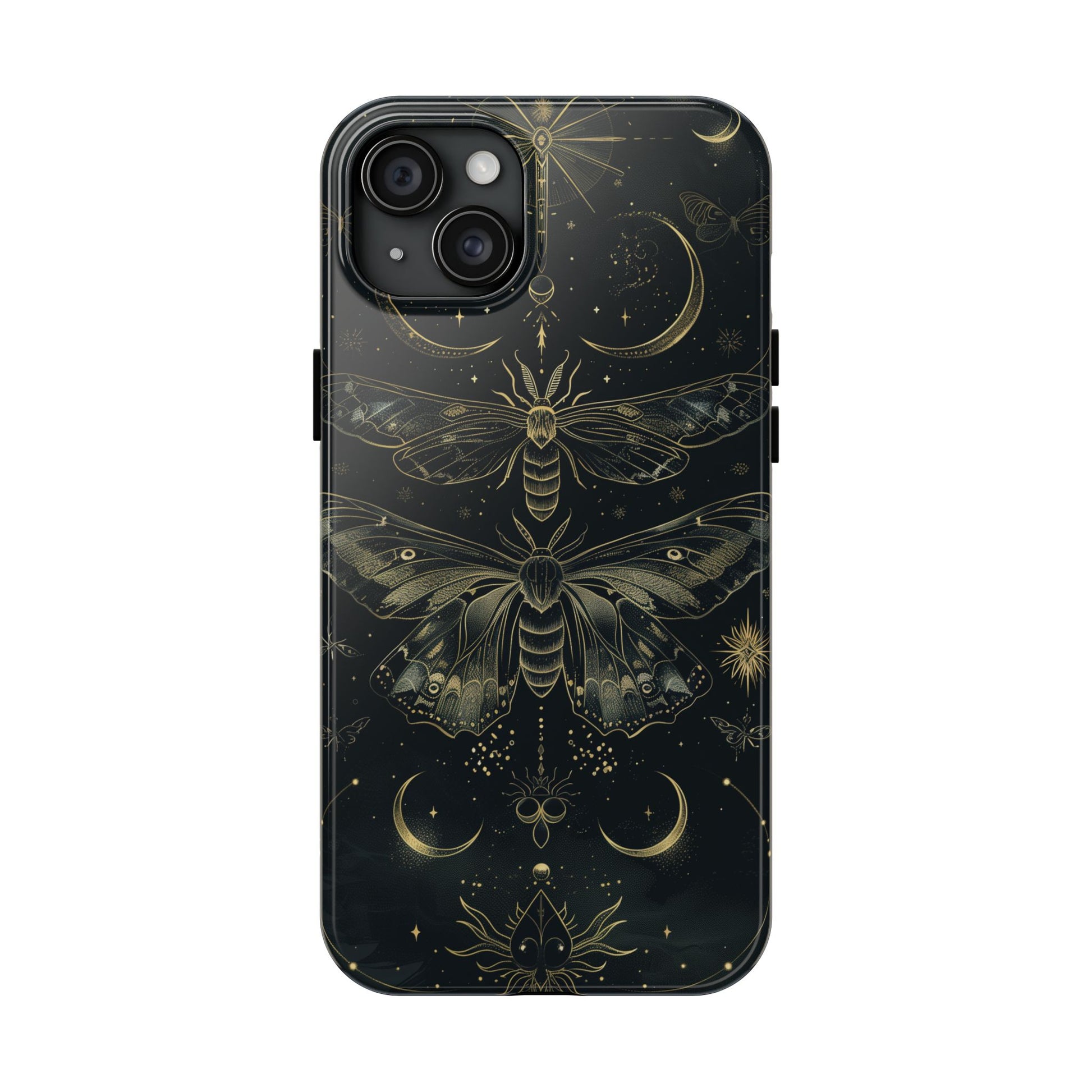 C Dark Academia Mystical Phone Case, Mystical Moth Phone Case, Vintage Magic Witchcraft iPhone Cover, Esoteric Nature Art, iPhone 15 Pro Max