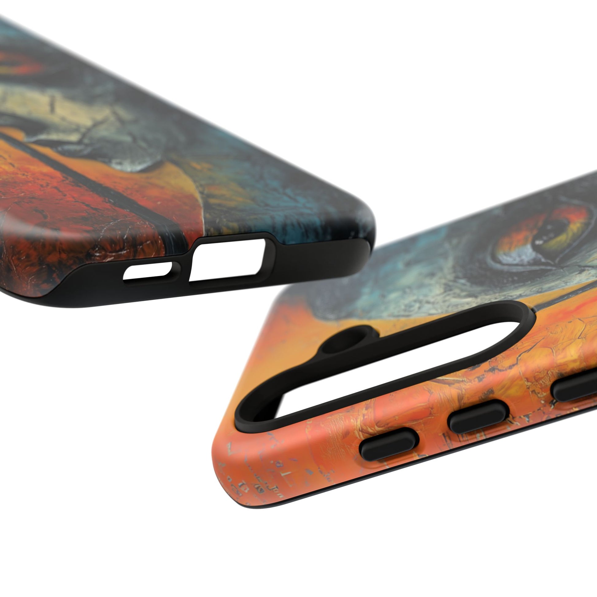 Surrealist Art Phone Case Salvador Dali Style Face Tough Case Unique Artistic 3D Textured Look Surrealism Gift Art iPhone 13 14 15 16