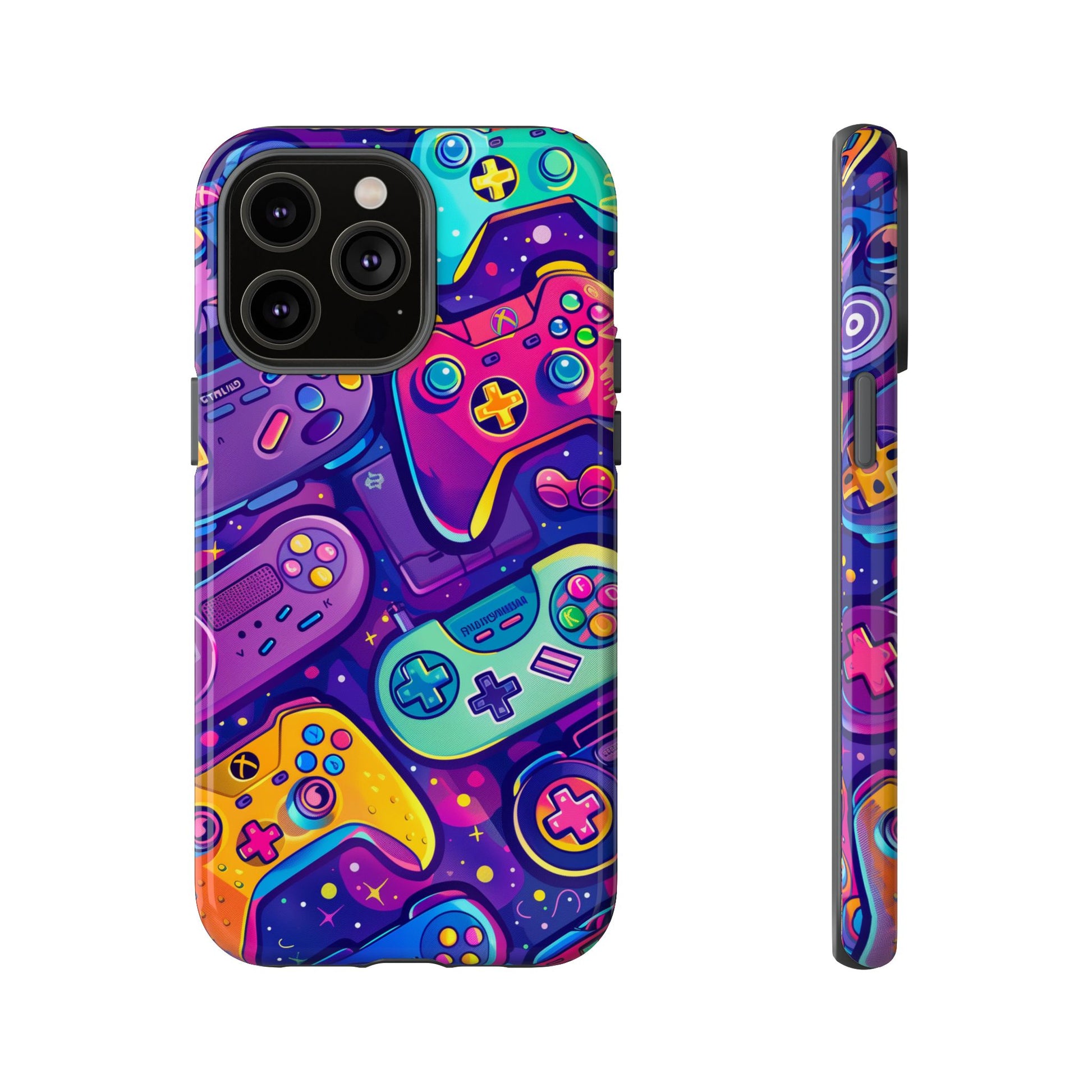 Lisa Frank Style Video Game Controller Android Phone Case, Retro Gamer Gift, Colorful Gaming Accessory