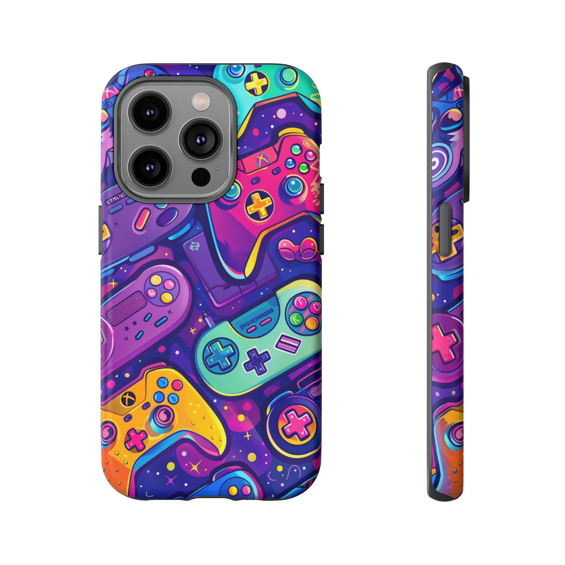 Lisa Frank Style Video Game Controller Android Phone Case, Retro Gamer Gift, Colorful Gaming Accessory