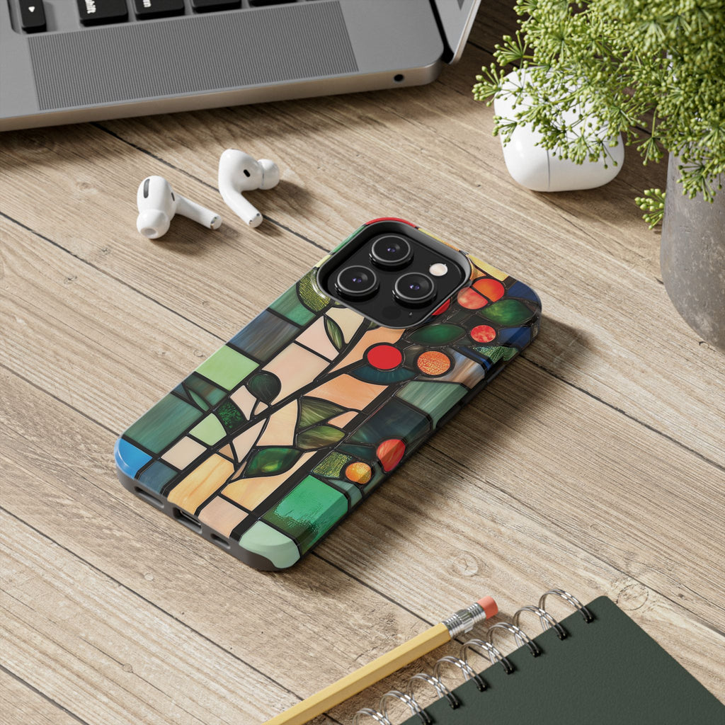 Stained Glass Phone Case Artistic iPhone Case Architectural Design, Art Deco iphone Case
