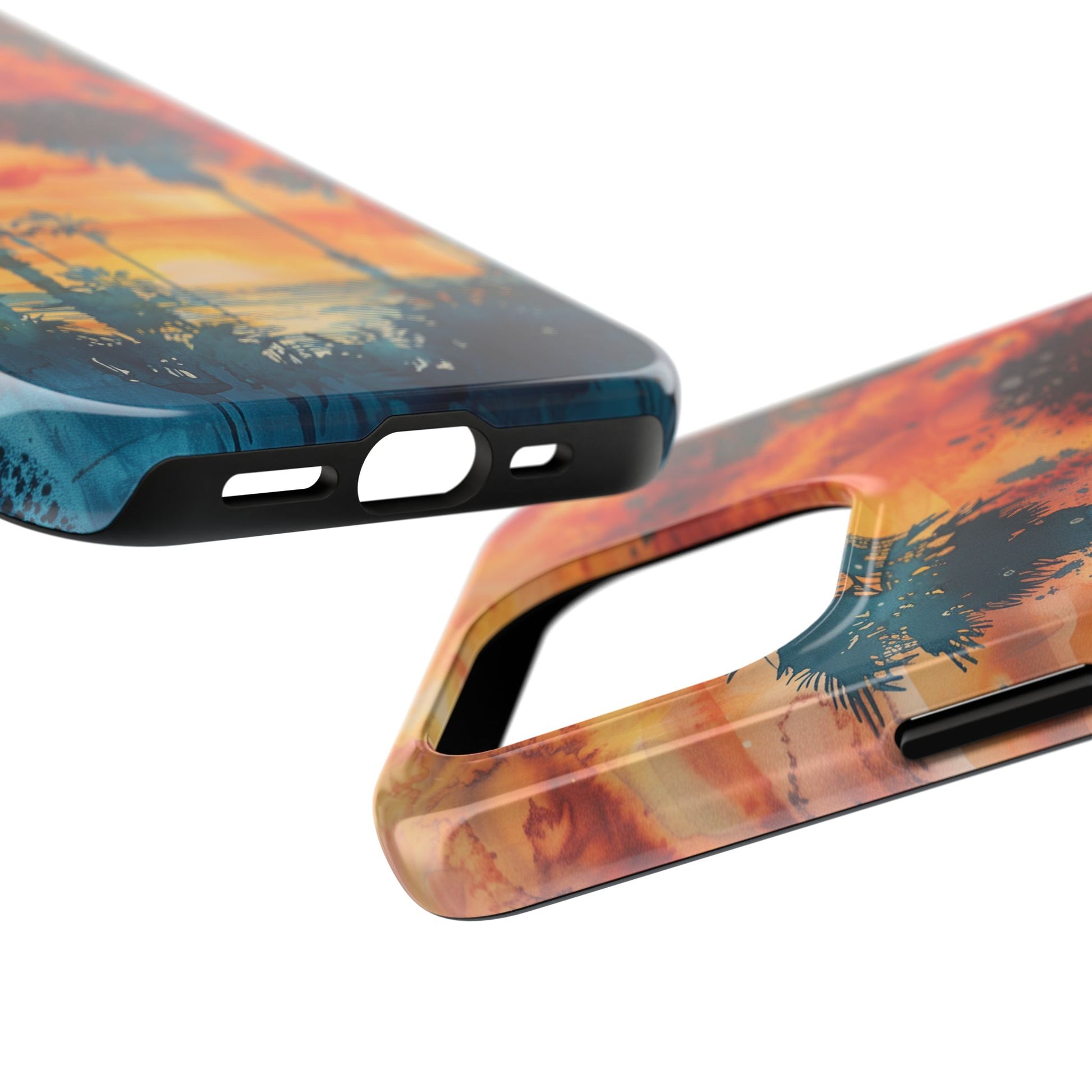 Los Angeles Sunset iPhone Case, Golden Hour Scenic View, Hollywood Hills Sunset Phone Case, Palm Trees Phone Case, iphone 15 pro max case