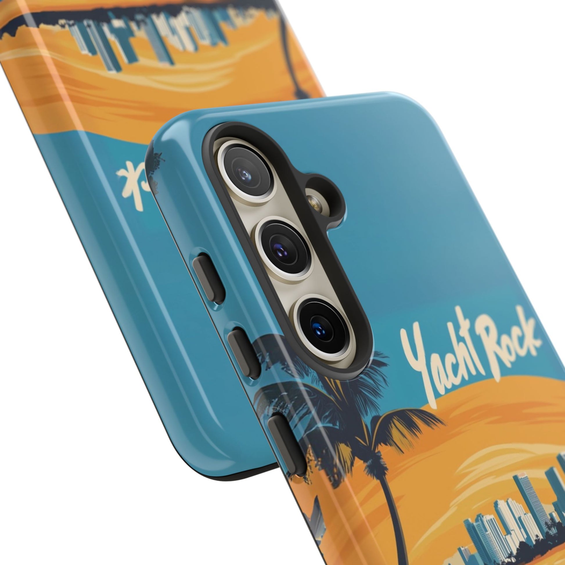 Yacht Rock Phone Case Custom iPhone 13 14 15 16 Pro Max Sunset Cruise Harbor Miami Vice Yacht Rock Gift Boating Captain South Beach Surfing