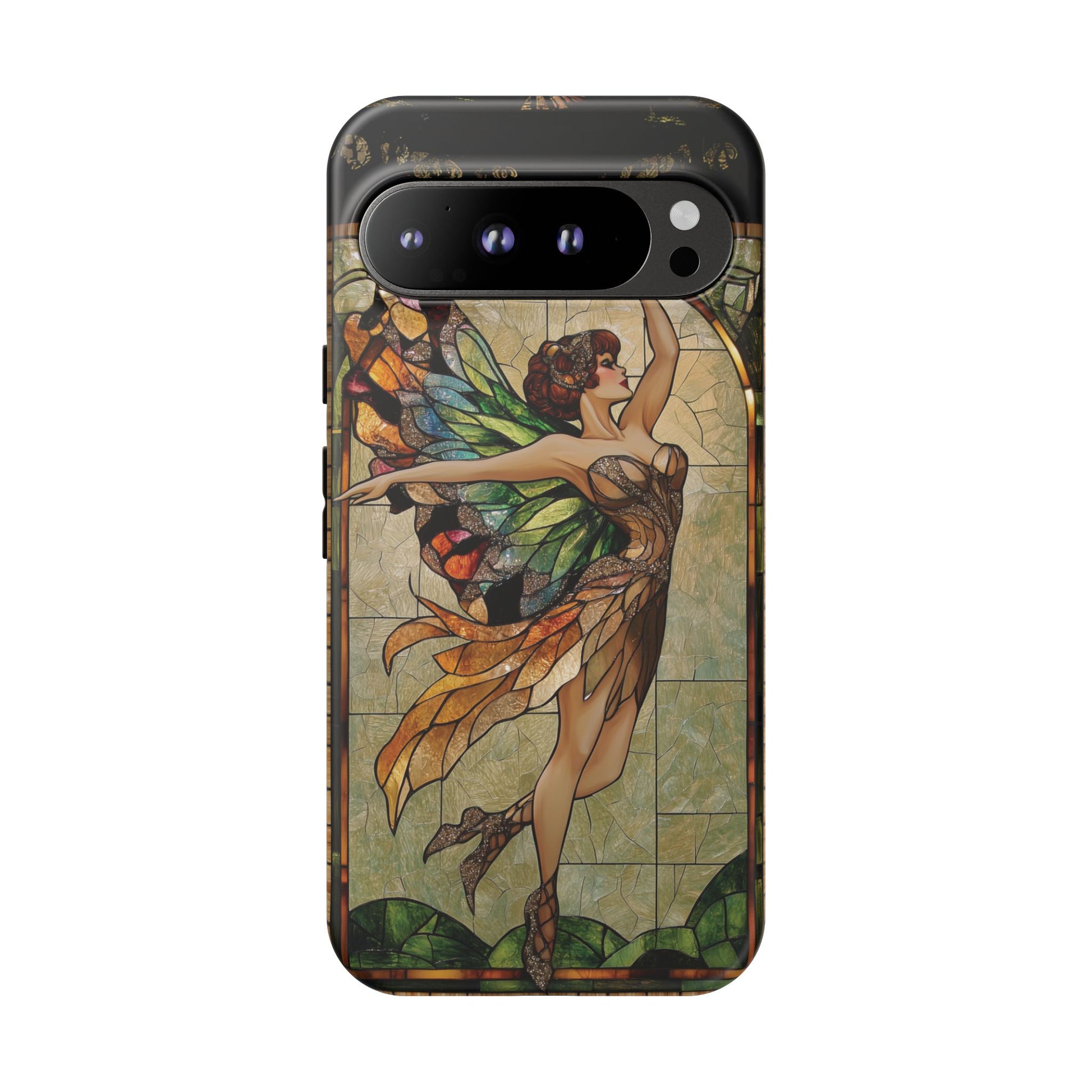 Fairy Phone Case Art Deco Woman Phone Case 1920s Art Nouveau Design in Stained Glass Alphonse Mucha Style Gatsby Style Poster