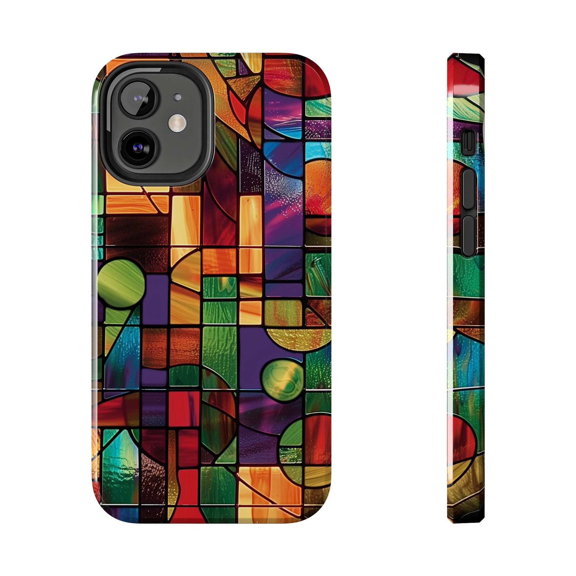 Frank Lloyd Wright Inspired Stained Glass Phone Case, Artistic iPhone Case, Architectural Design, Art Deco iphone Case, iphone 15 pro max