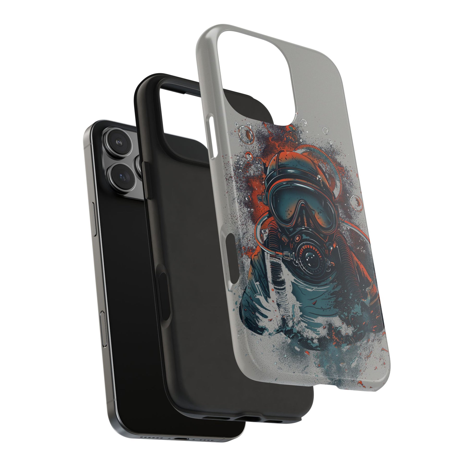 Light Custom iPhone Case, Personalized Phone Case, SCUBA Phone Case, SCUBA Diver Case, Custom Diver Phone Case, Gift for SCUBA Diver