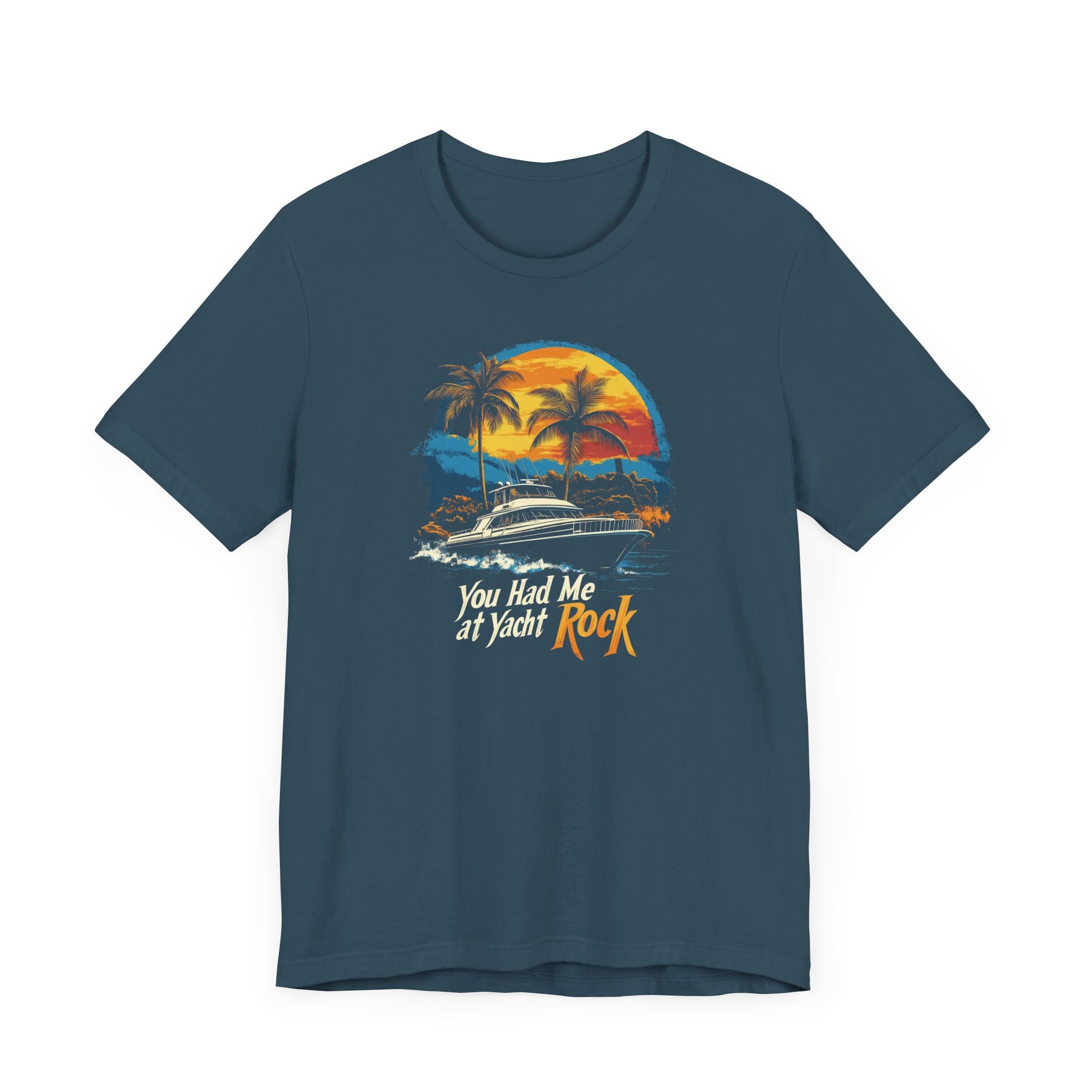 Yacht Rock Tee, Unisex T-Shirt, Sailing Ocean Sunset Shirt, Nautical Beach Graphic Tee, Boat Captain Gift