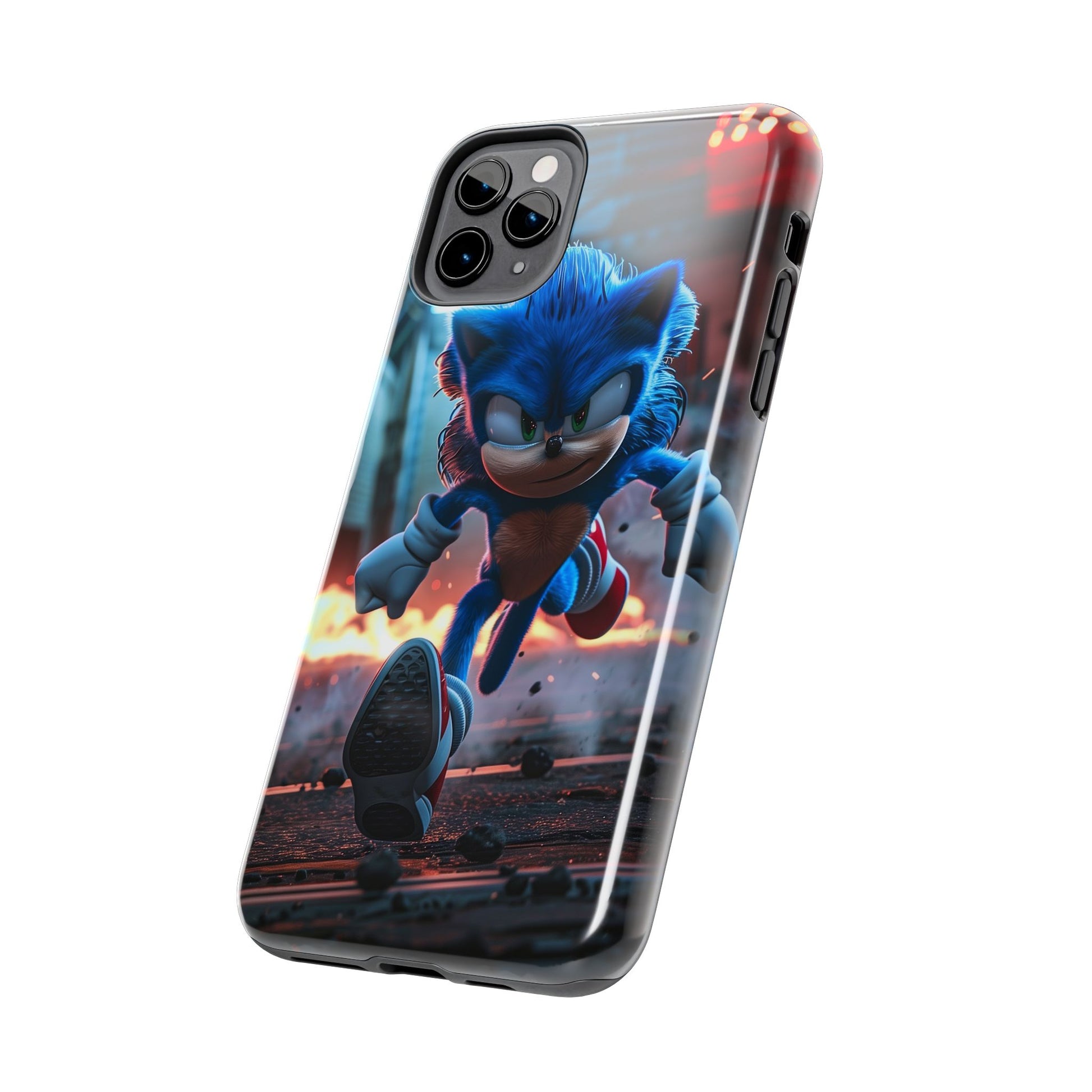 Durable Sonic Phone Case - Protective Sonic the Hedgehog Design - Tough Mobile Cover - Fun Video Game Phone Accessory
