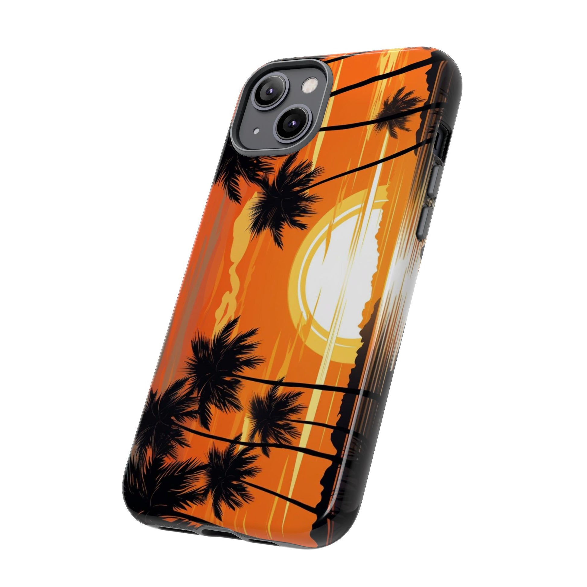 Sunset Palm Trees Tough Phone Cases for iPhone and Android