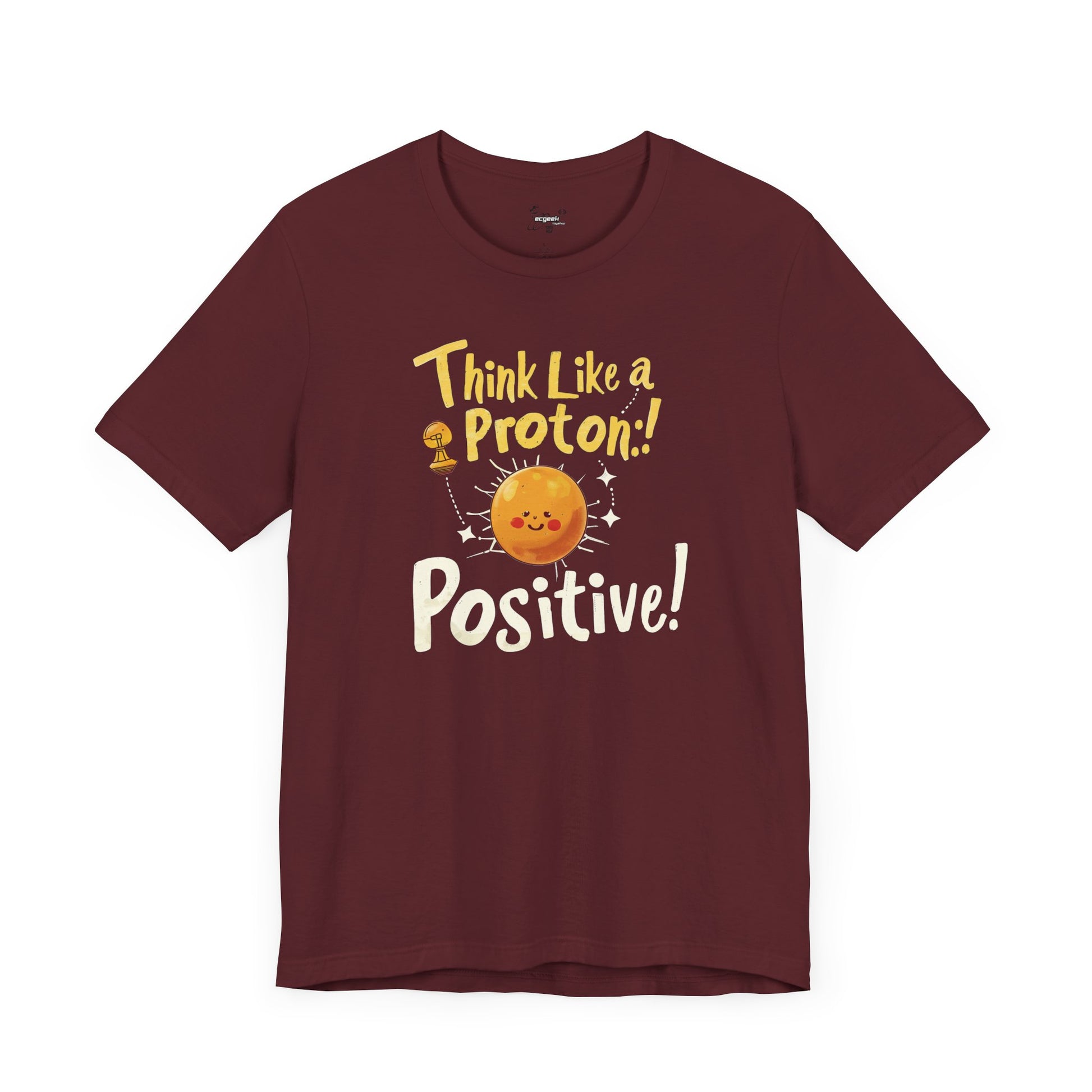 Be Positive Geek Positivity Tshirt Nerdy Custom Shirt Graphic Tee, Inspirational Quotes Gift for Geeks Back to School, Gift for Her