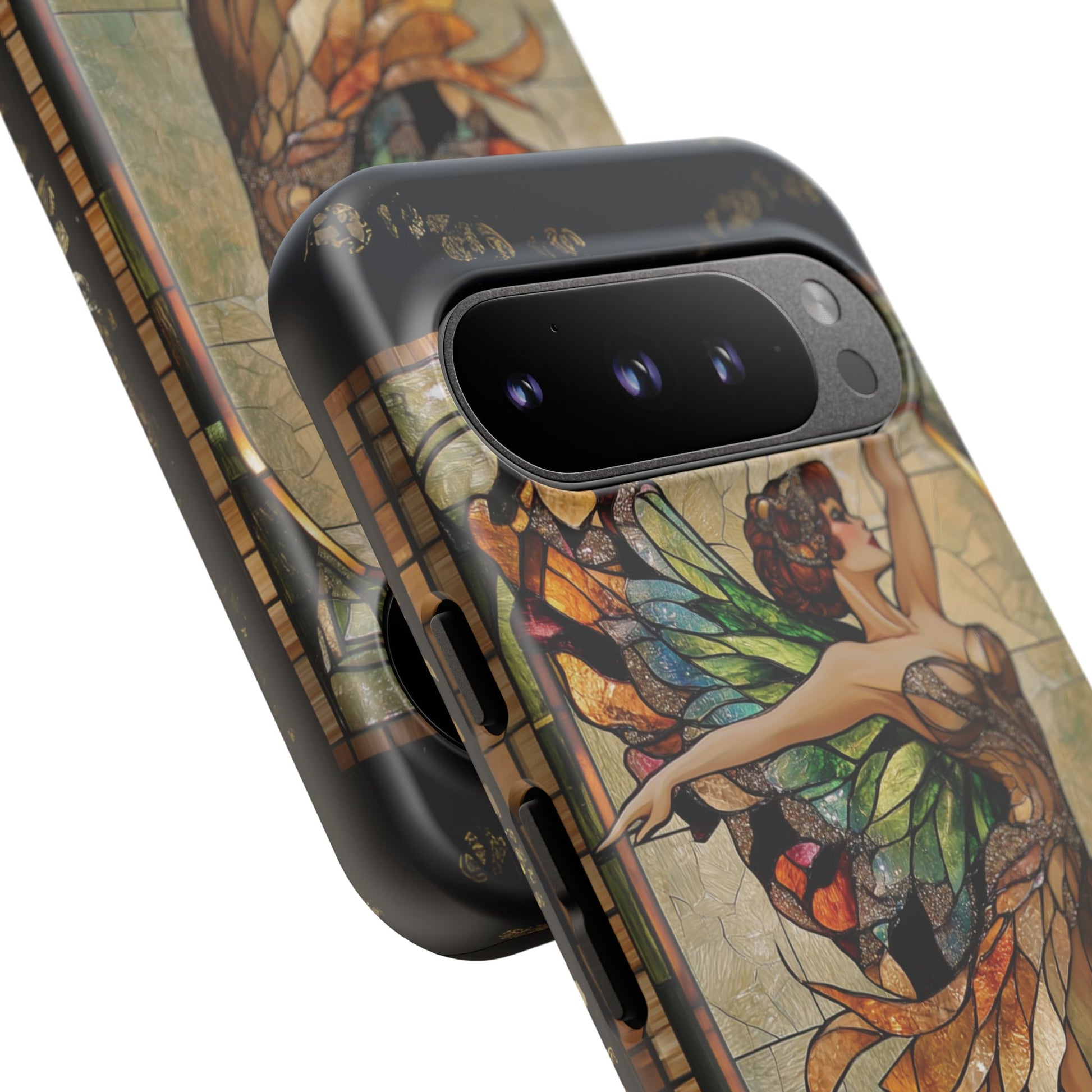 Fairy Phone Case Art Deco Woman Phone Case 1920s Art Nouveau Design in Stained Glass Alphonse Mucha Style Gatsby Style Poster