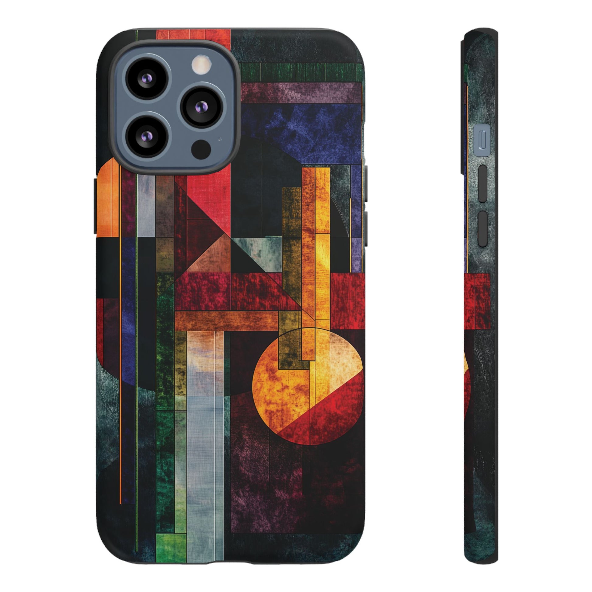 Darker Style Frank Lloyd Wright Usonian Phone Case Geometric Stained Glass Art Deco Marble Gold 13 14 15 16 iPhone Pro Max Galaxy Pixel