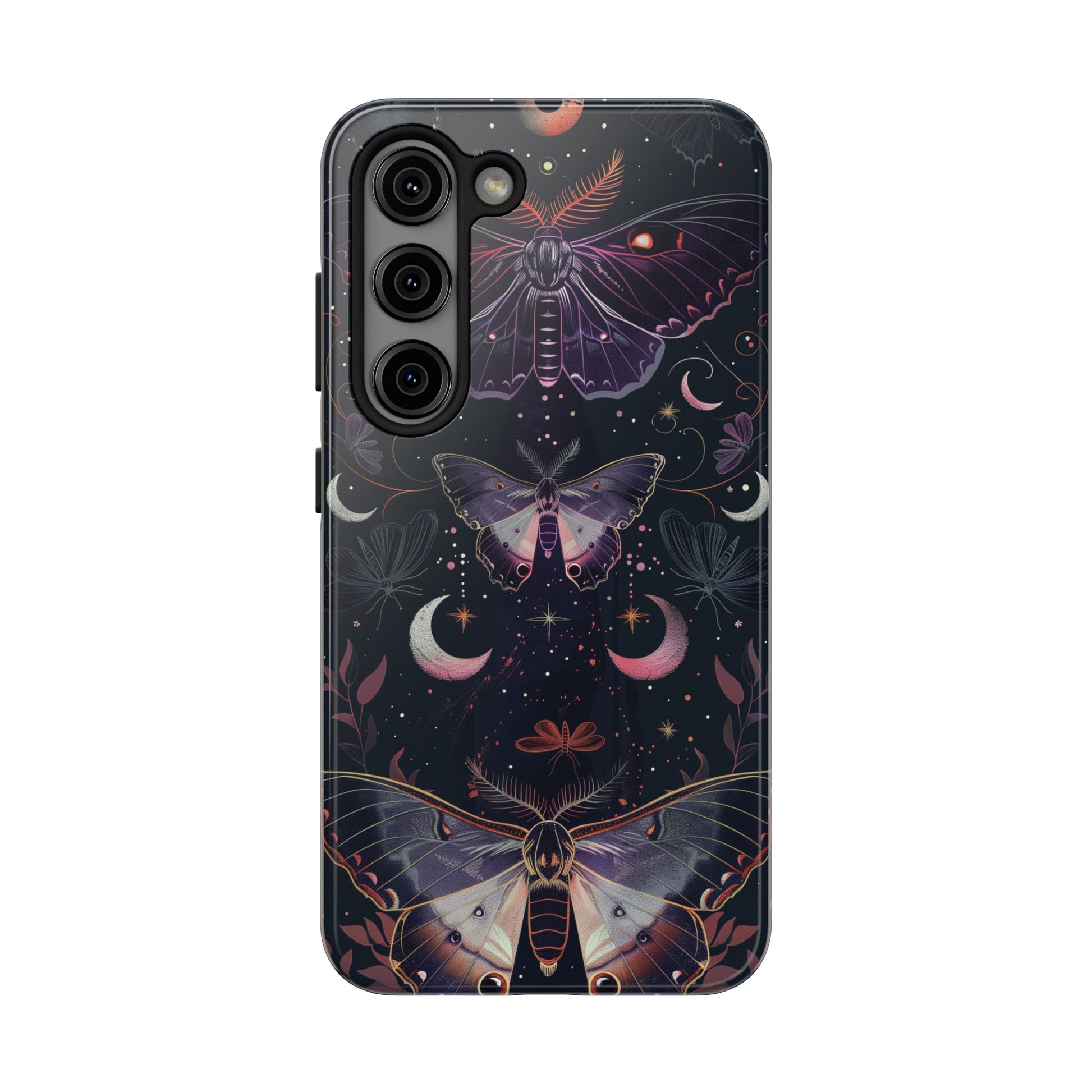 B Dark Academia Mystical Phone Case, Mystical Moth Phone Case, Vintage Magic Witchcraft iPhone Cover, Esoteric Nature Art, iPhone 15 Pro Max