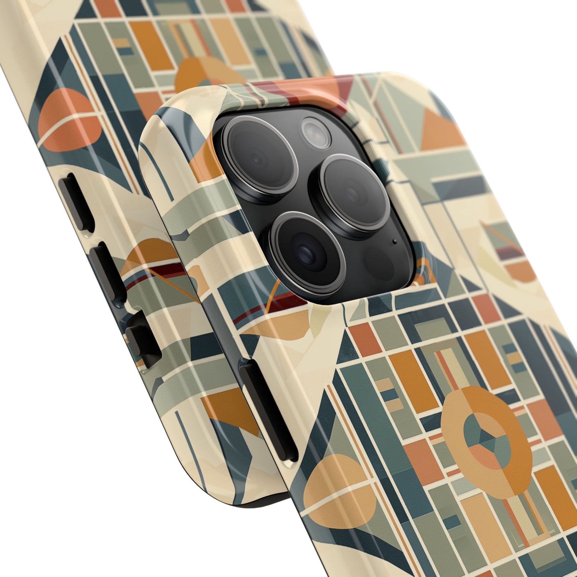 Diamond Frank Lloyd Wright Inspired Phone Case - Geometric Elegance for iPhone Models