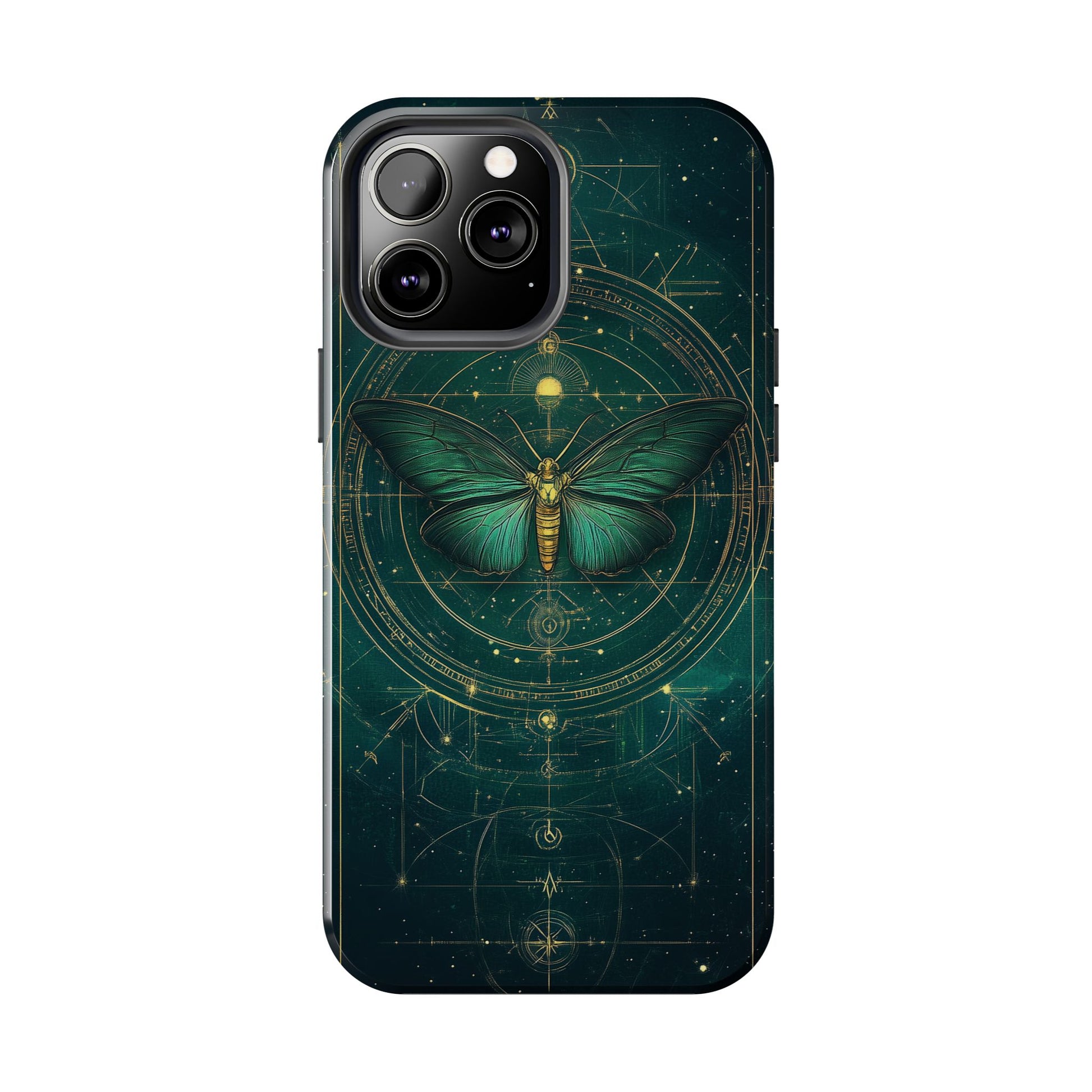 Celestial Dark Academia Phone Case, Magical Moth Vintage  Witchcraft iPhone Cover, Esoteric Nature Art, iPhone 15 Pro Max, iPhone 14 Pro