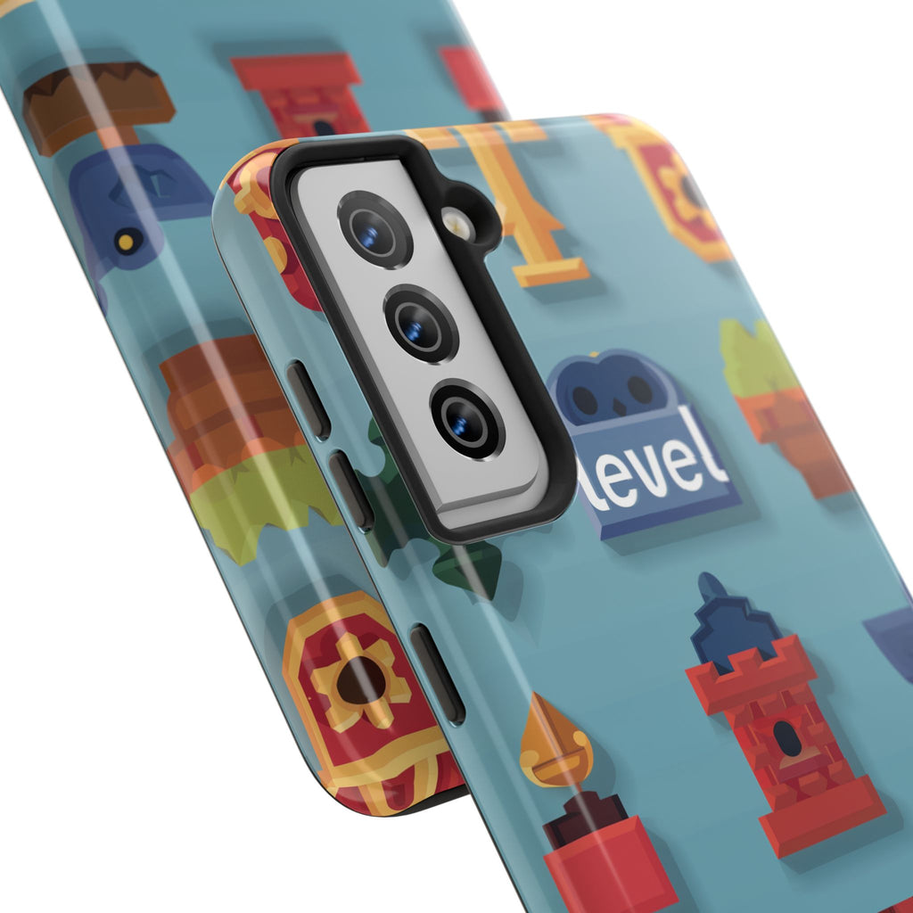 Pixel Art Video Game Level Up Phone Case, Retro Gaming Design, Geeky Gamer Phone Cover, Unique Video Game Art Accessories